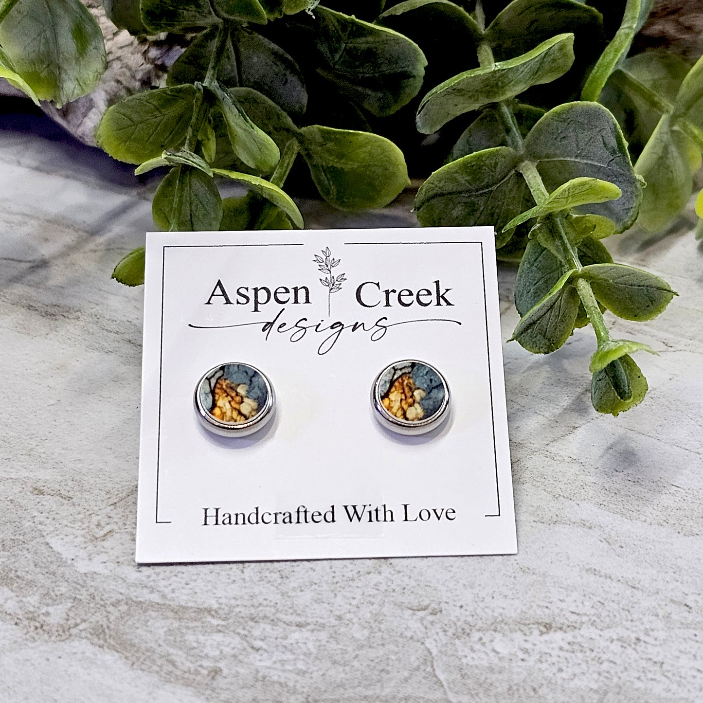 Sublimation Stainless Steel Bezel Studs-BSS-11