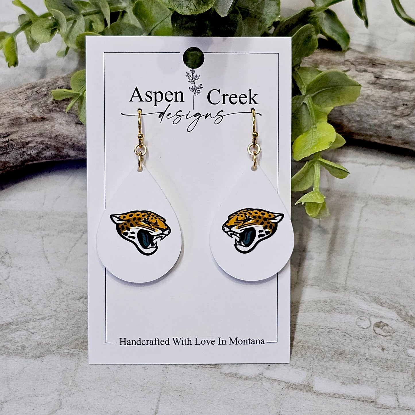 NFL Sublimation Earrings-39-Jaguars