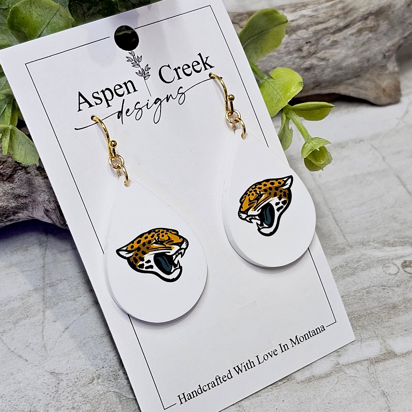 NFL Sublimation Earrings-39-Jaguars