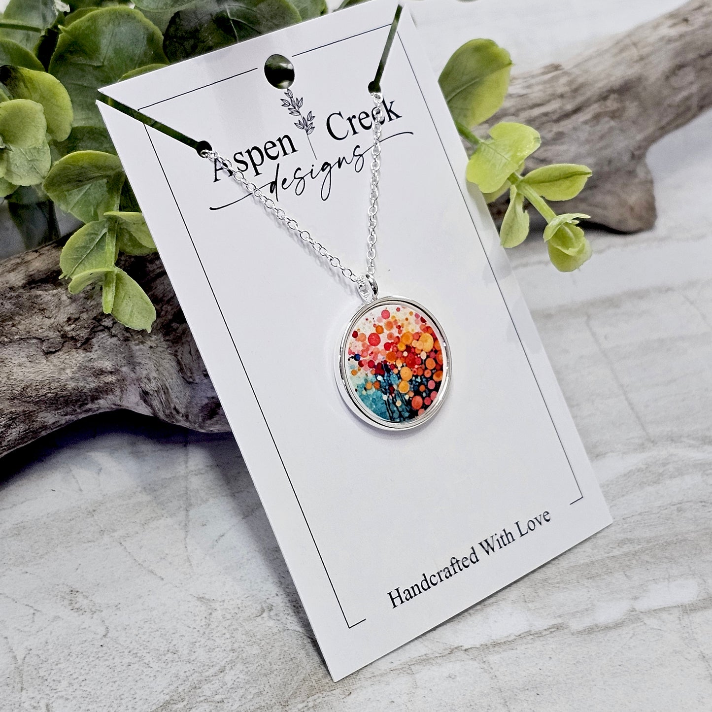 Scenic Silver Bezels Sublimation Necklaces- NSS-66