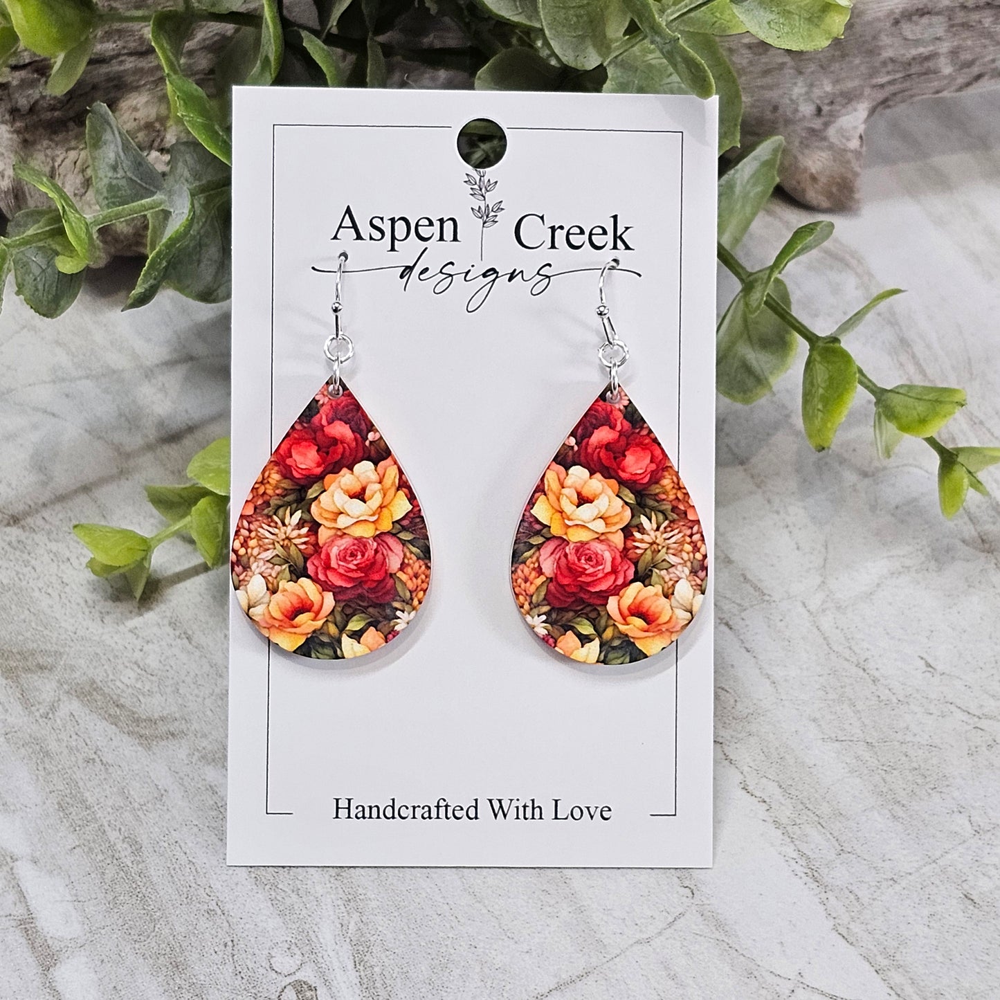 Sublimation Earrings- Botanicals- 239-a