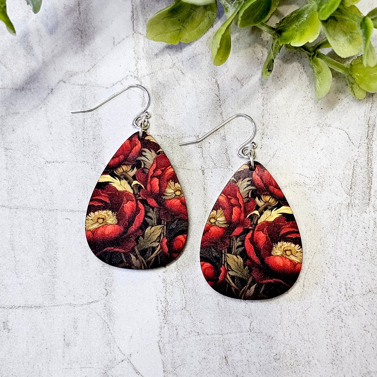 Sublimation Earrings Botanical -30a