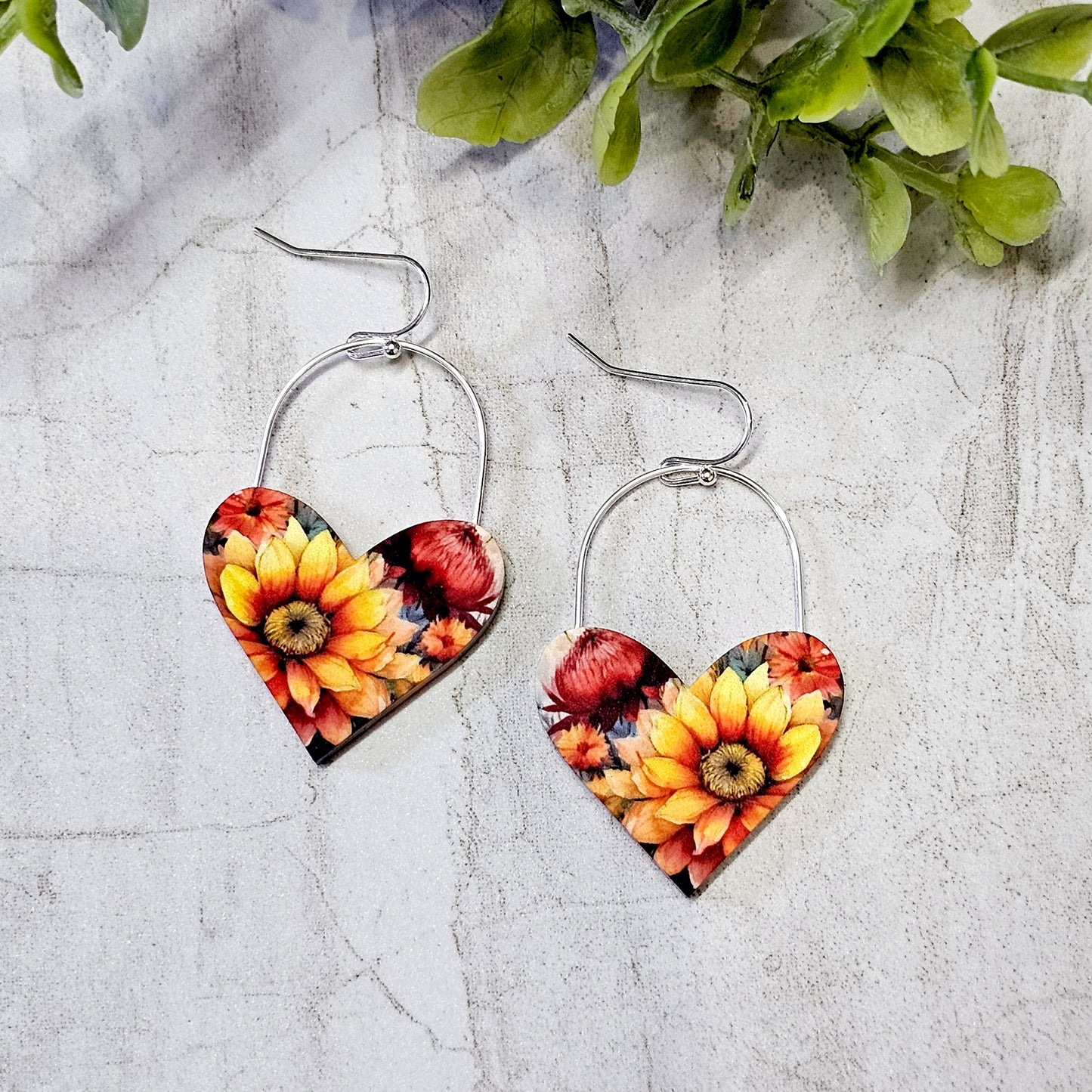 Sublimation Earrings -Botanical-33a