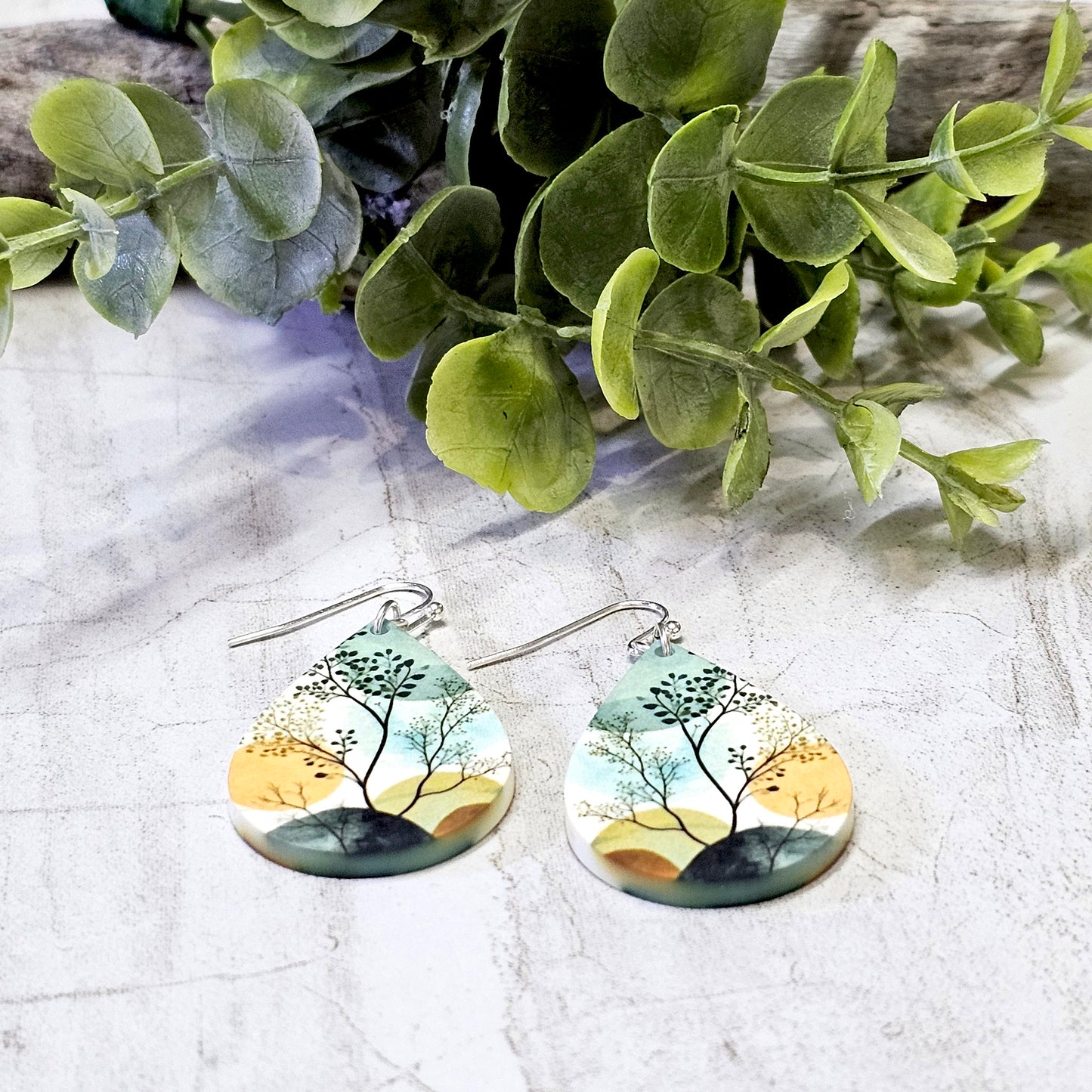Sublimation Earrings Botanical -37a