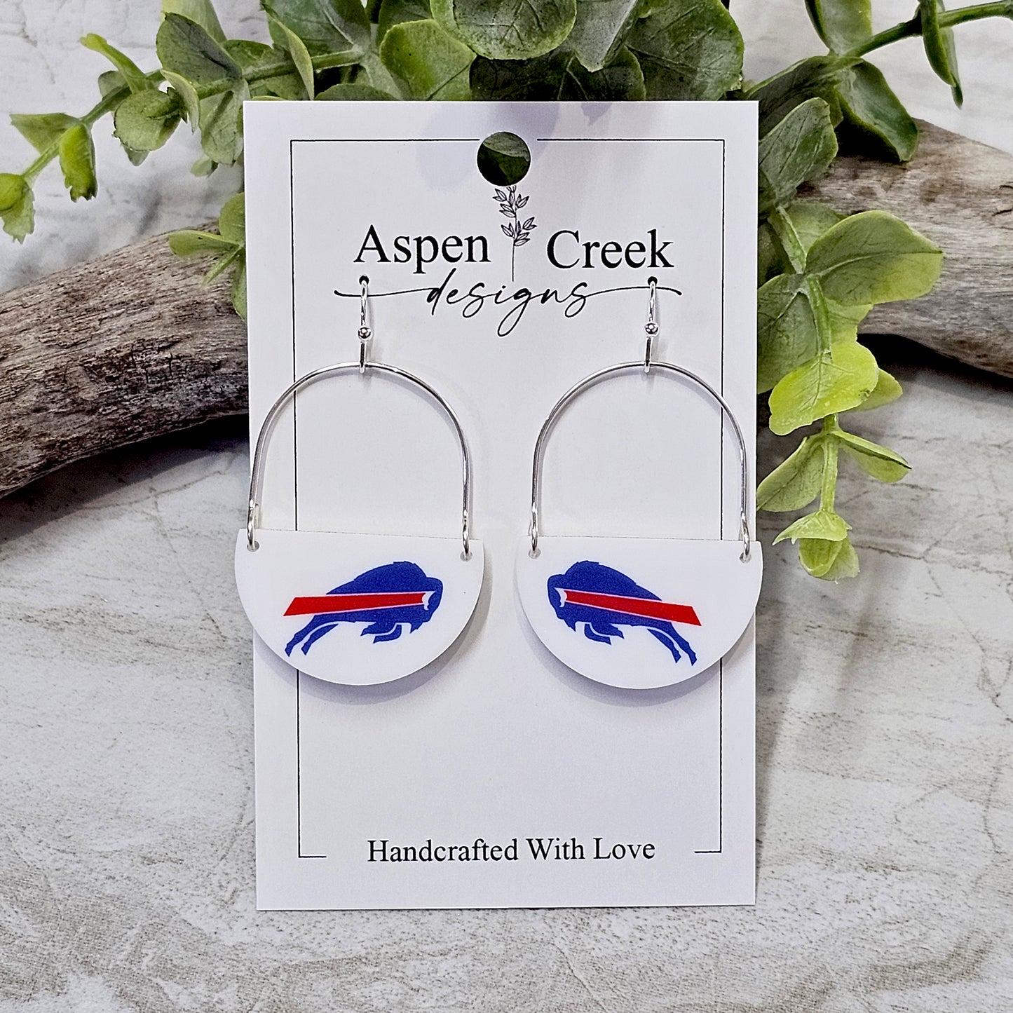 NFL Sublimation Earrings-75-Bills