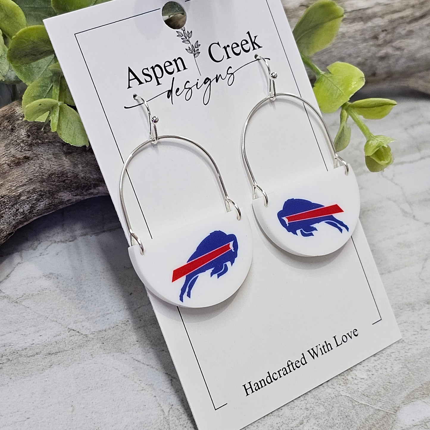 NFL Sublimation Earrings-75-Bills