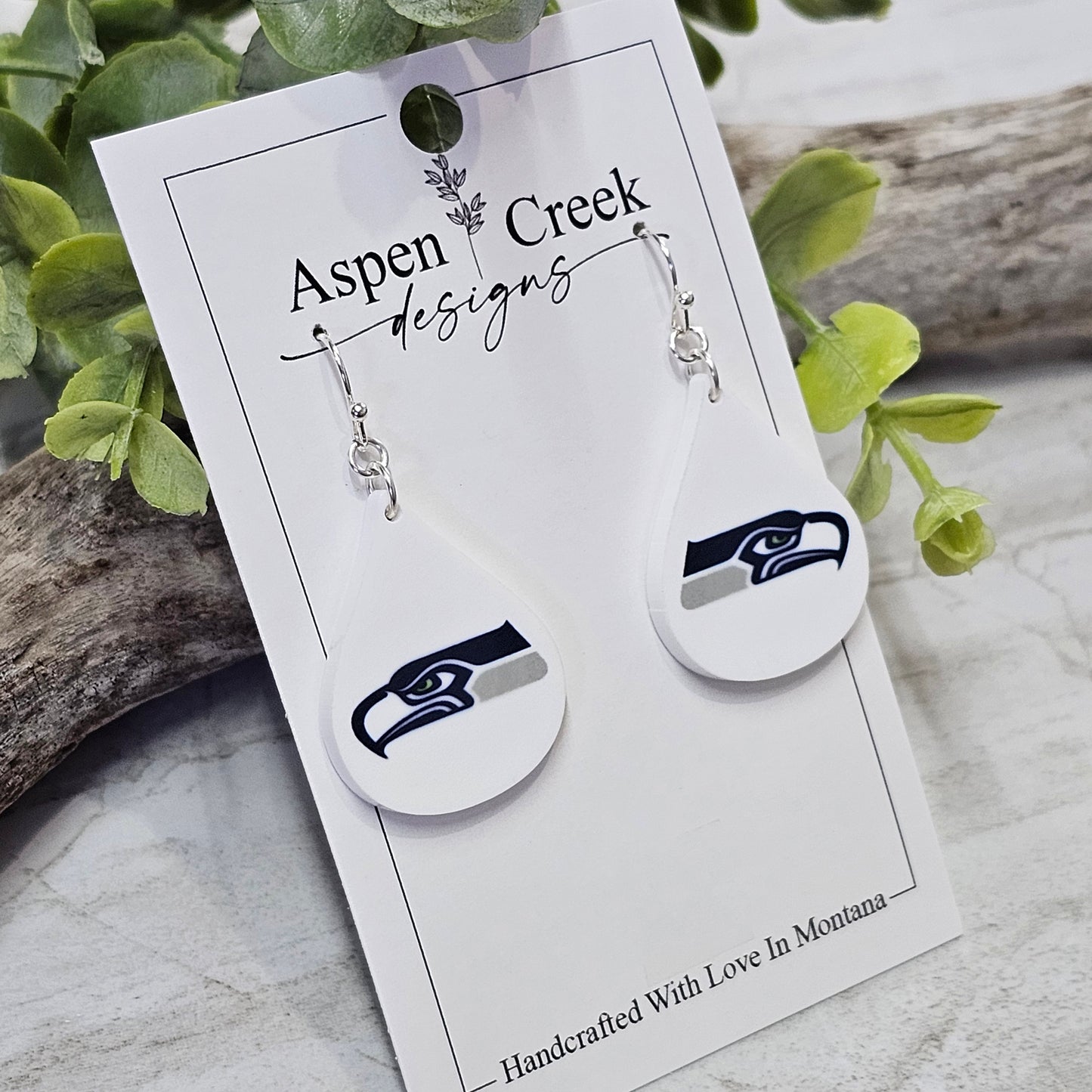 NFL Sublimation Earrings-79-Seahawks