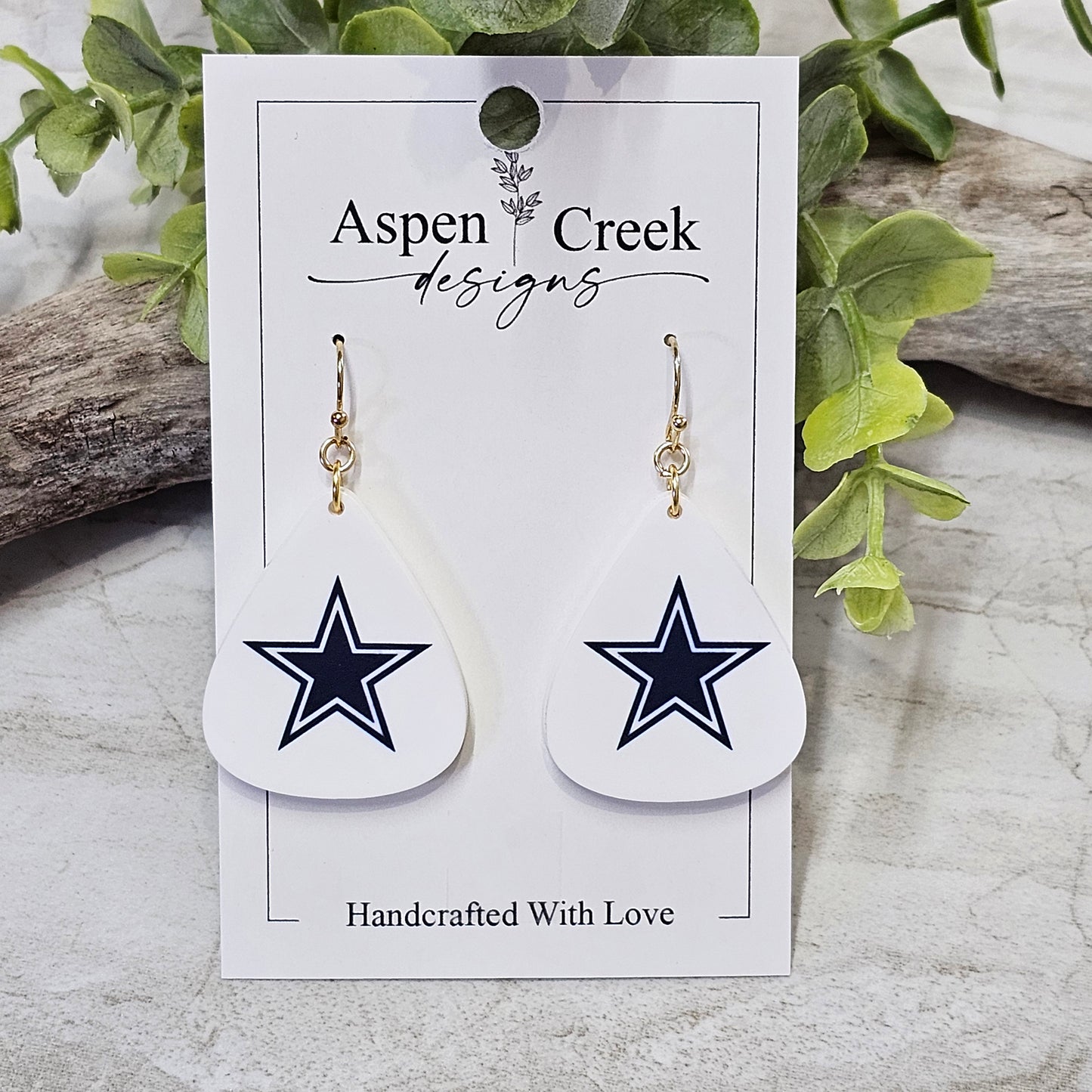 NFL Sublimation Earrings-83-Cowboys