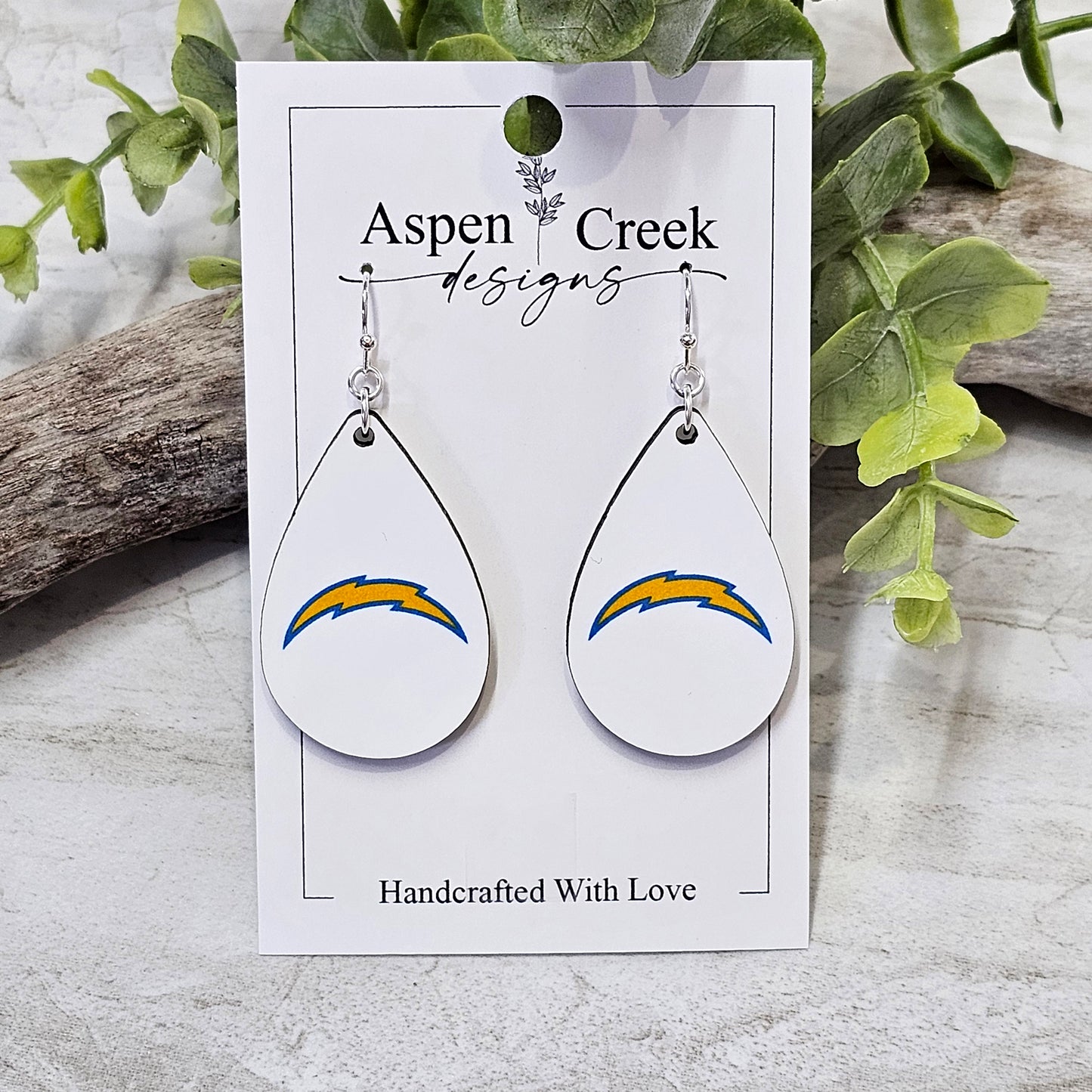 NFL Sublimation Earrings-84-Chargers (Copy)