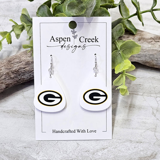 NFL Sublimation Earrings-86-Packers