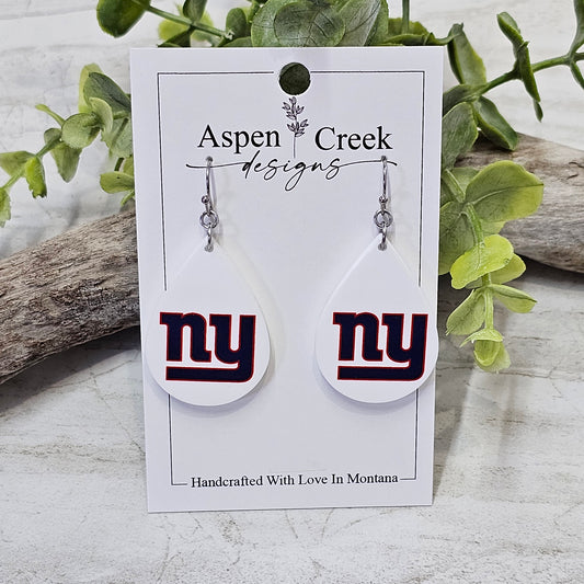 NFL Sublimation Earrings-88-Giants