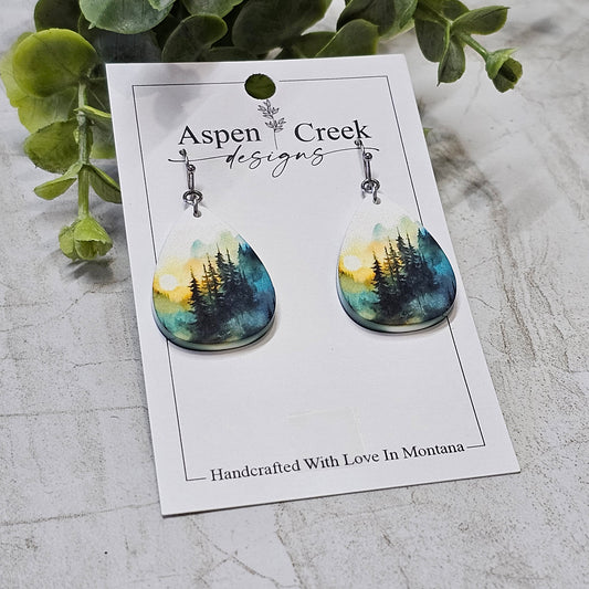 Sublimation Earrings Scenic 1d