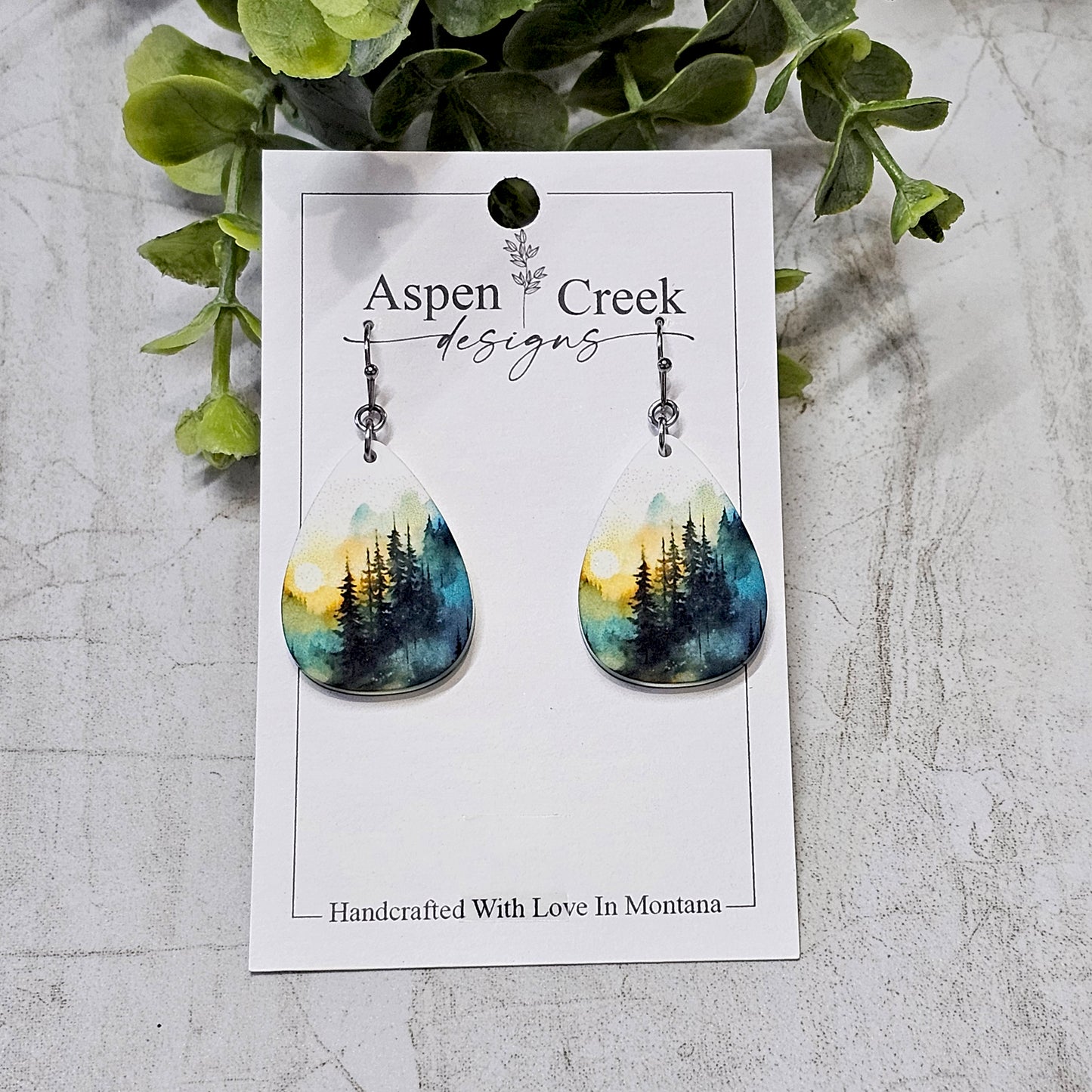 Sublimation Earrings Scenic 1d