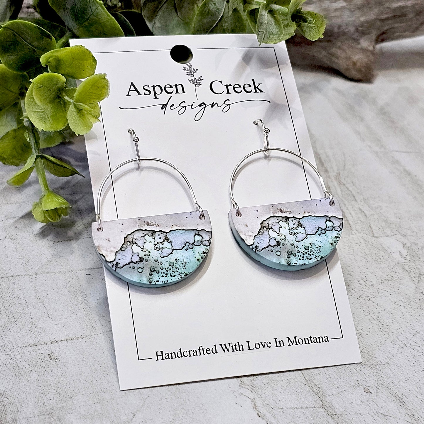 Sublimation Earrings -Abstract-10a