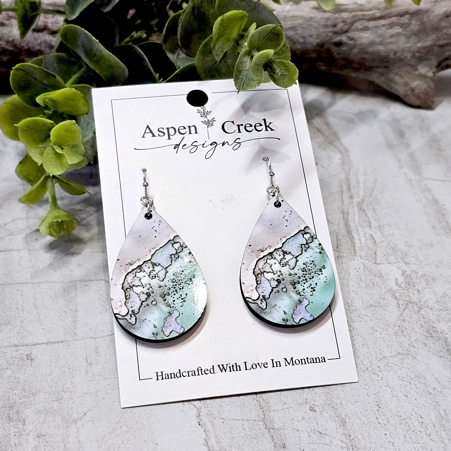 Sublimation Earrings -Abstract- 10c