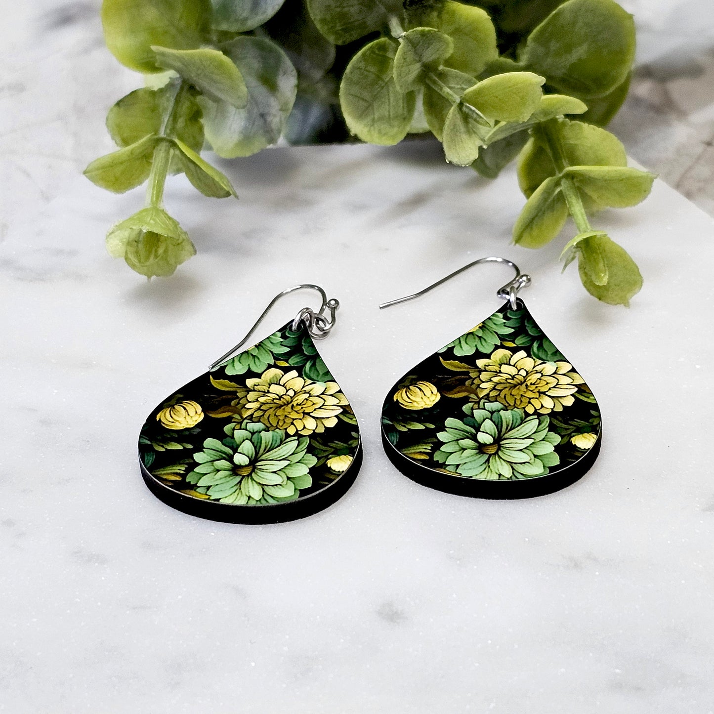 Sublimation Earrings- Botanicals-18a