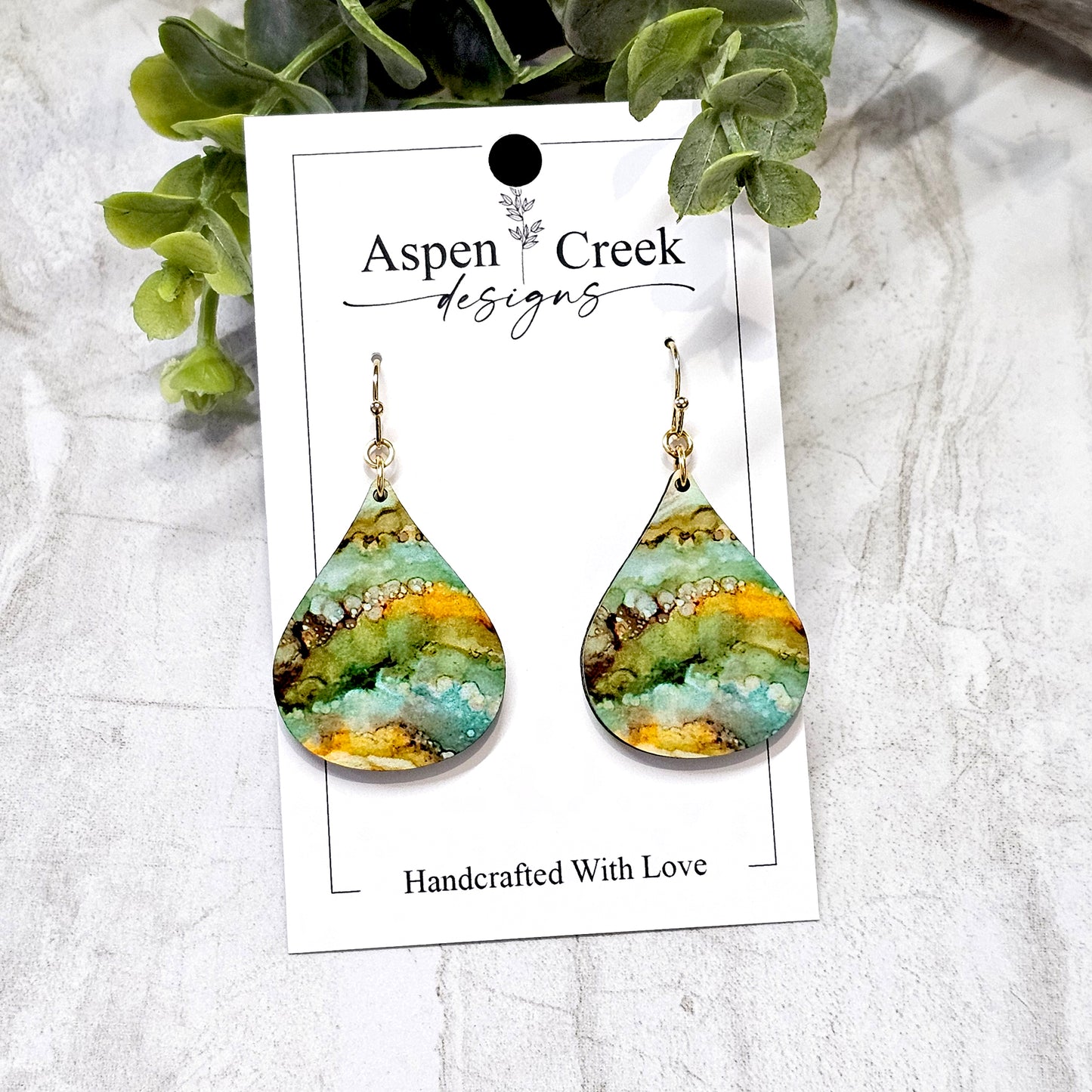 Sublimation Earrings- Abstract-22b