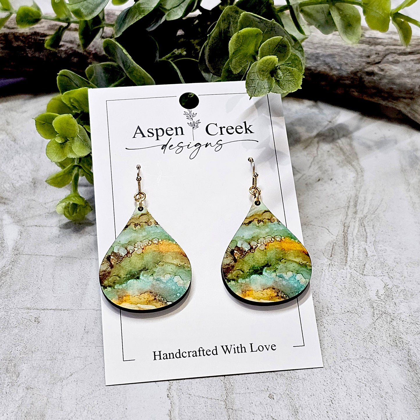 Sublimation Earrings- Abstract-22b