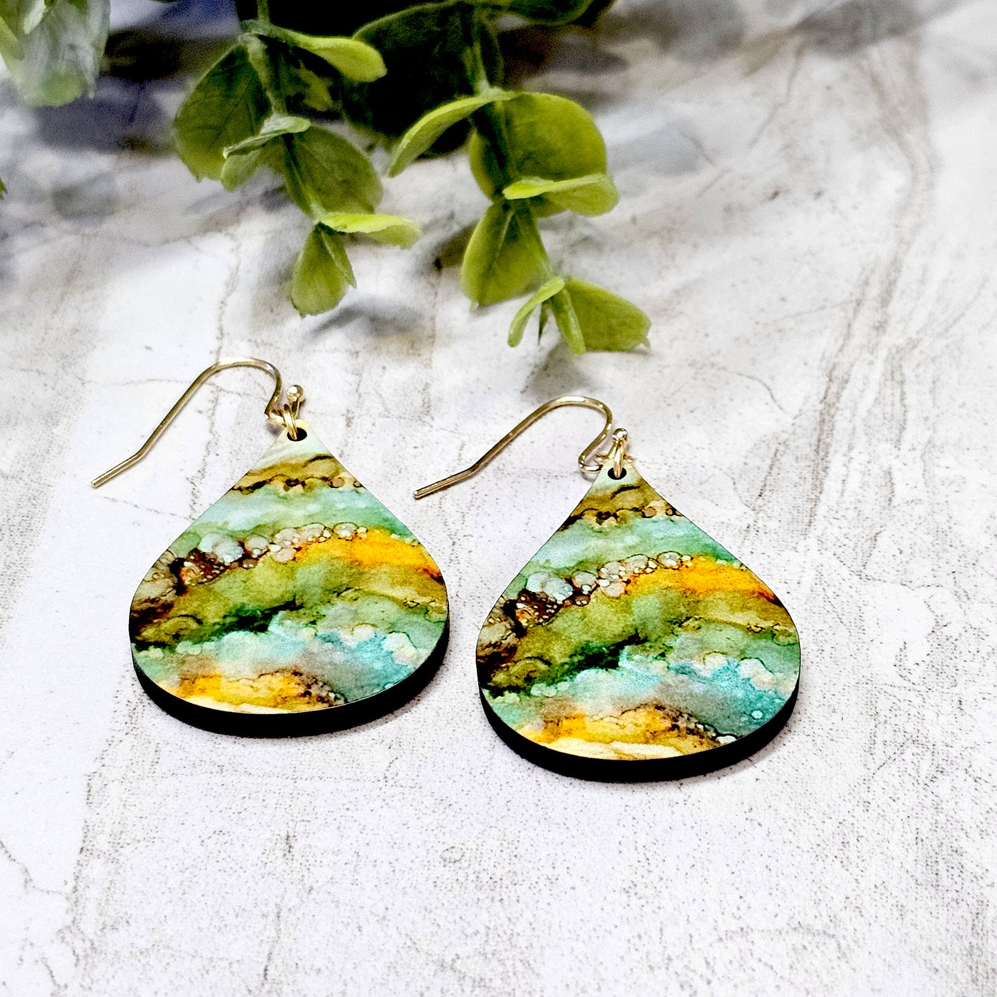 Sublimation Earrings- Abstract-22b