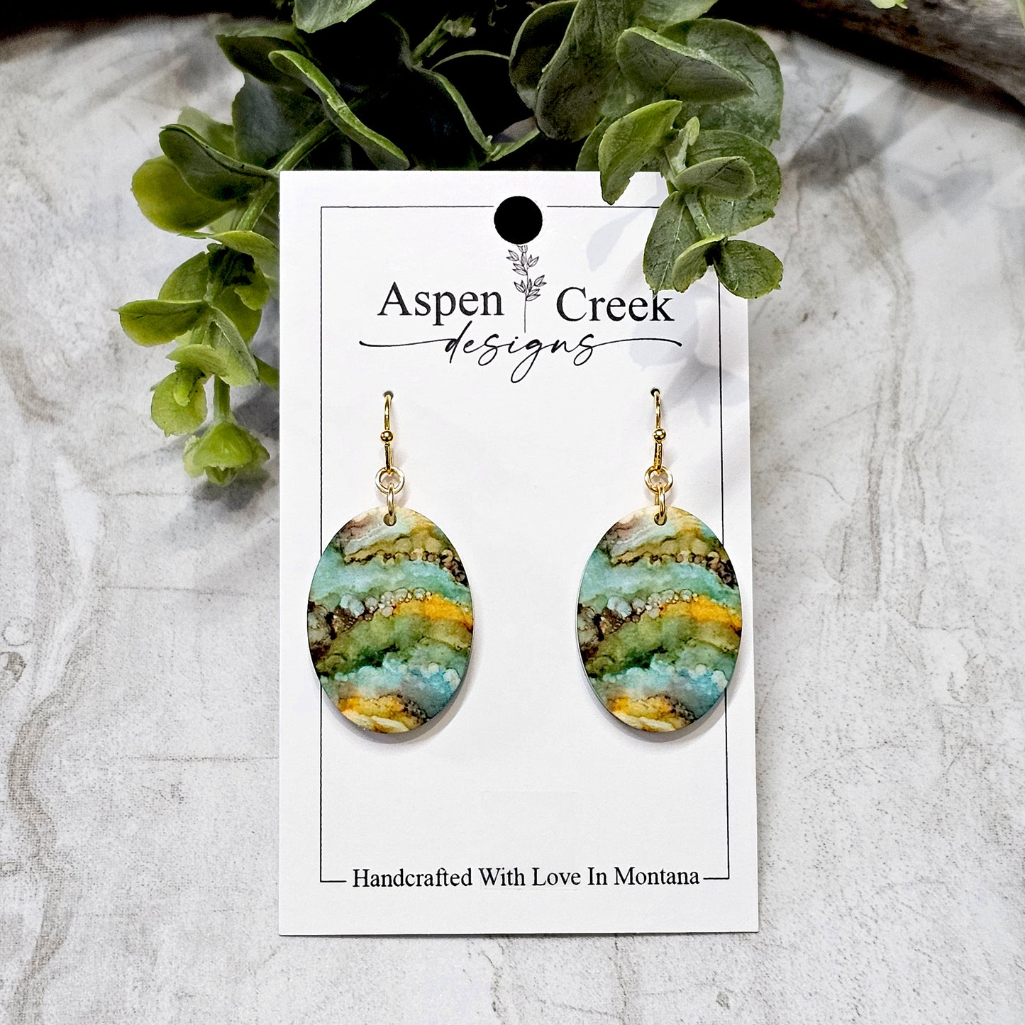 Sublimation Earrings Abstract-22a