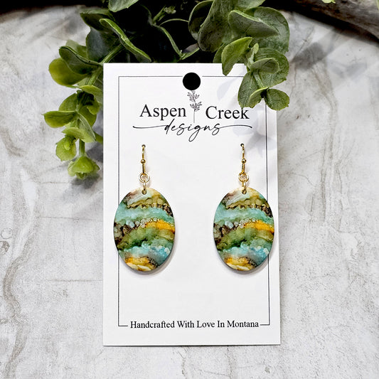 Sublimation Earrings Abstract-22a