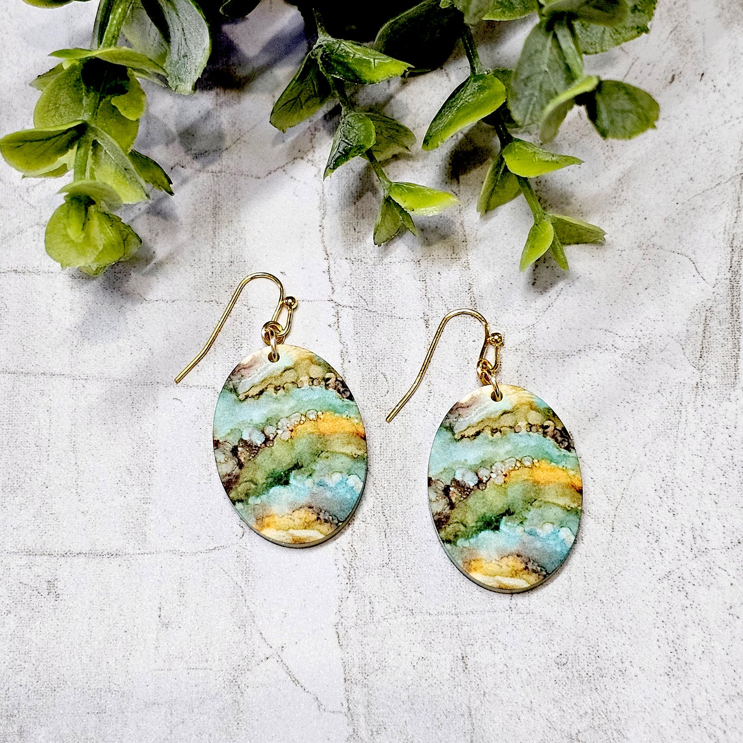 Sublimation Earrings Abstract-22a