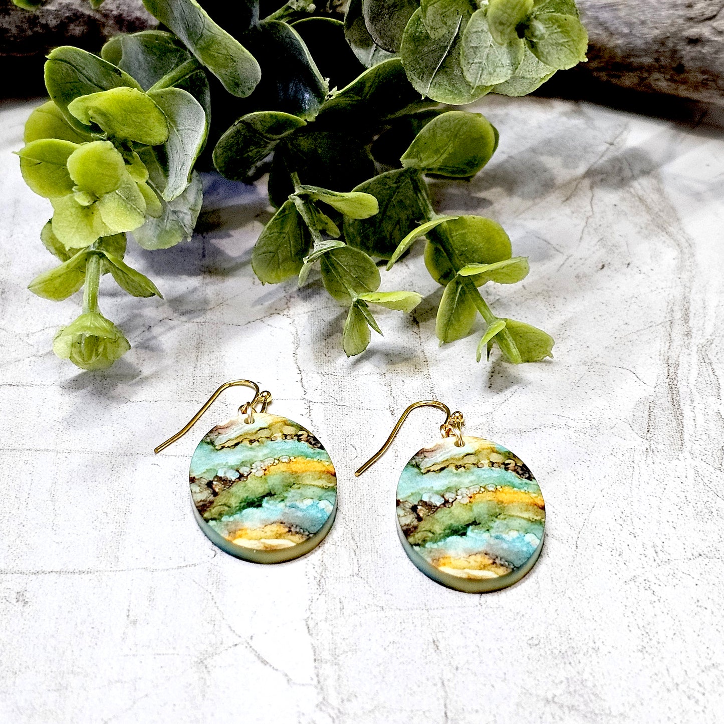 Sublimation Earrings Abstract-22a