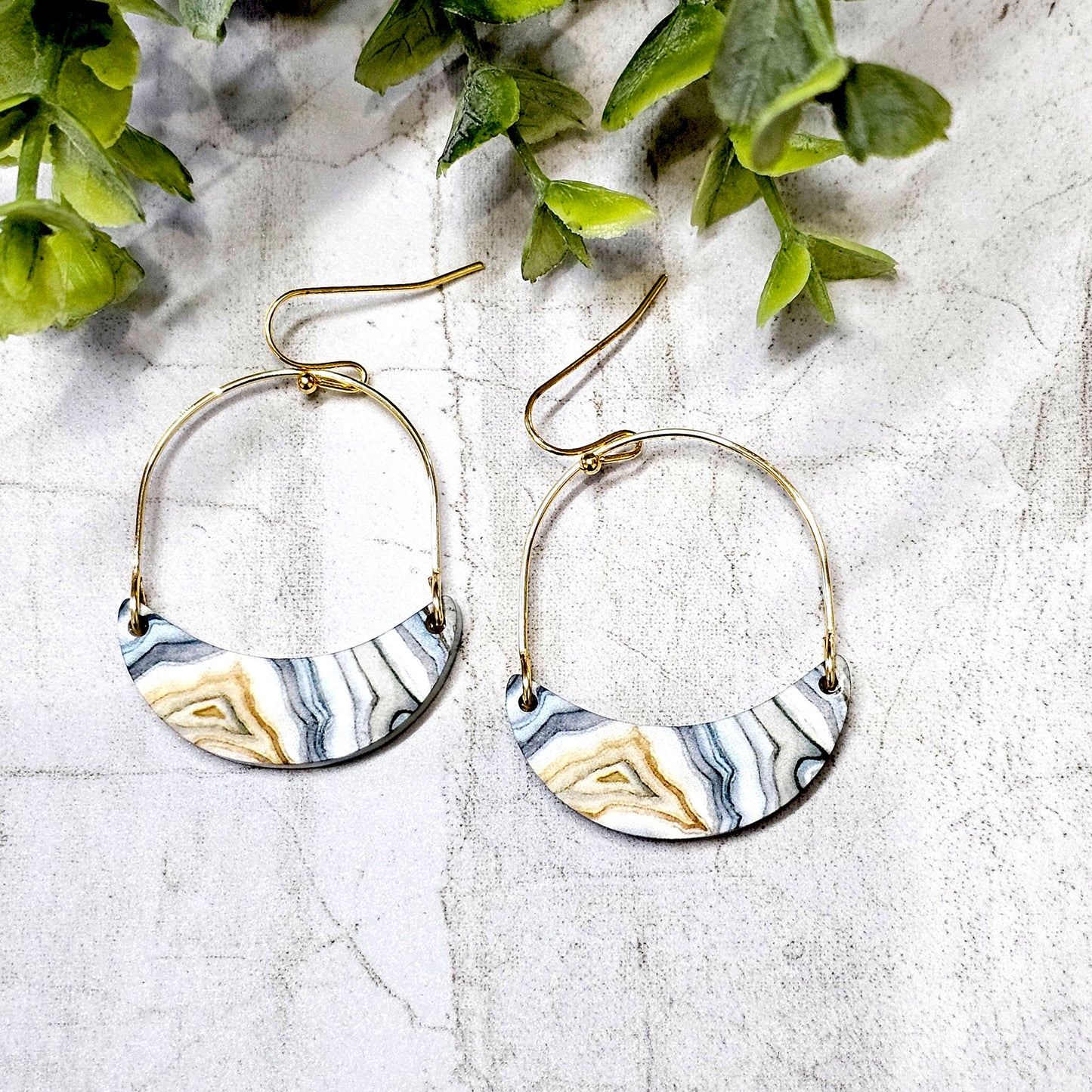 Sublimation Earrings -Abstract-23a