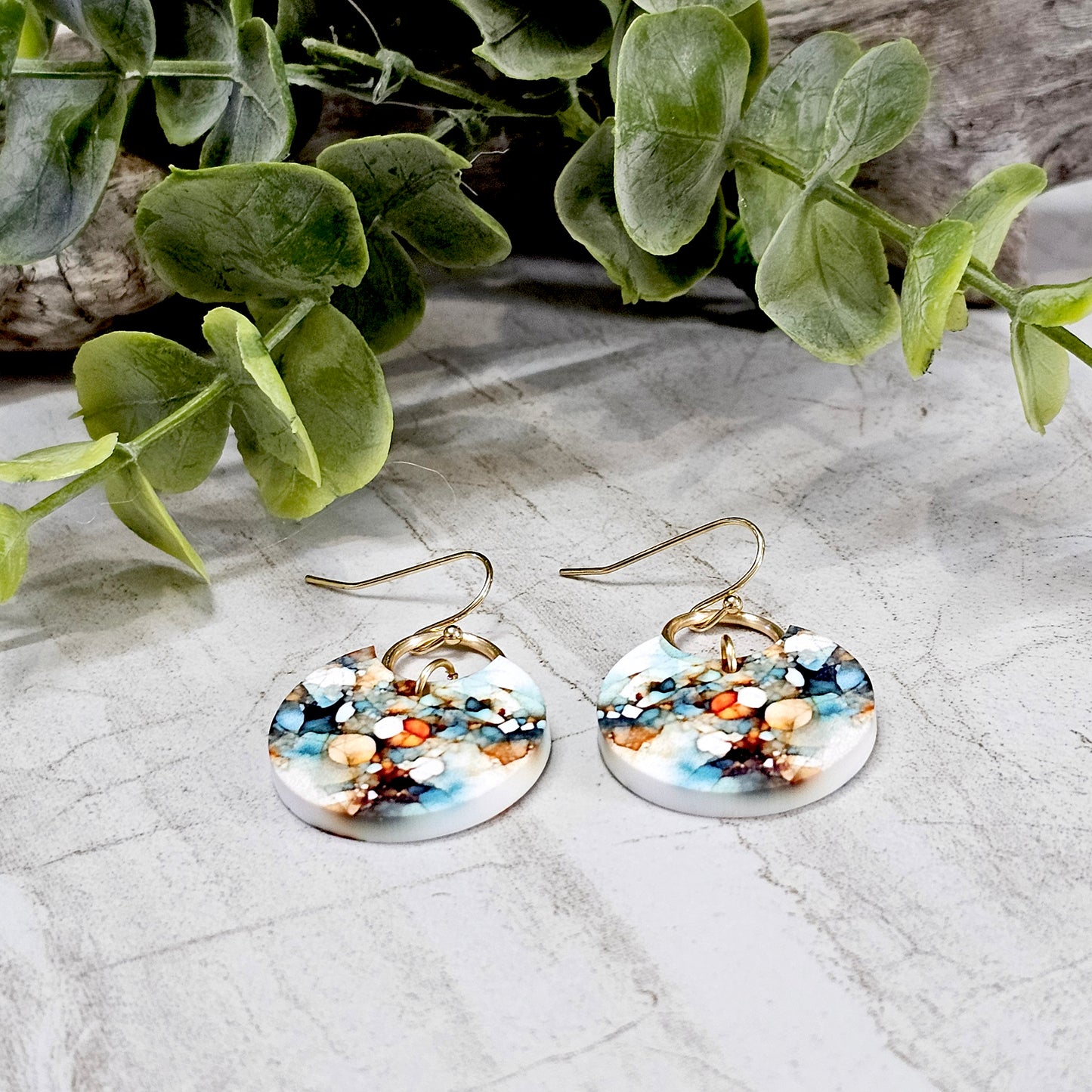 Sublimation Earrings- Abstract- 247-a