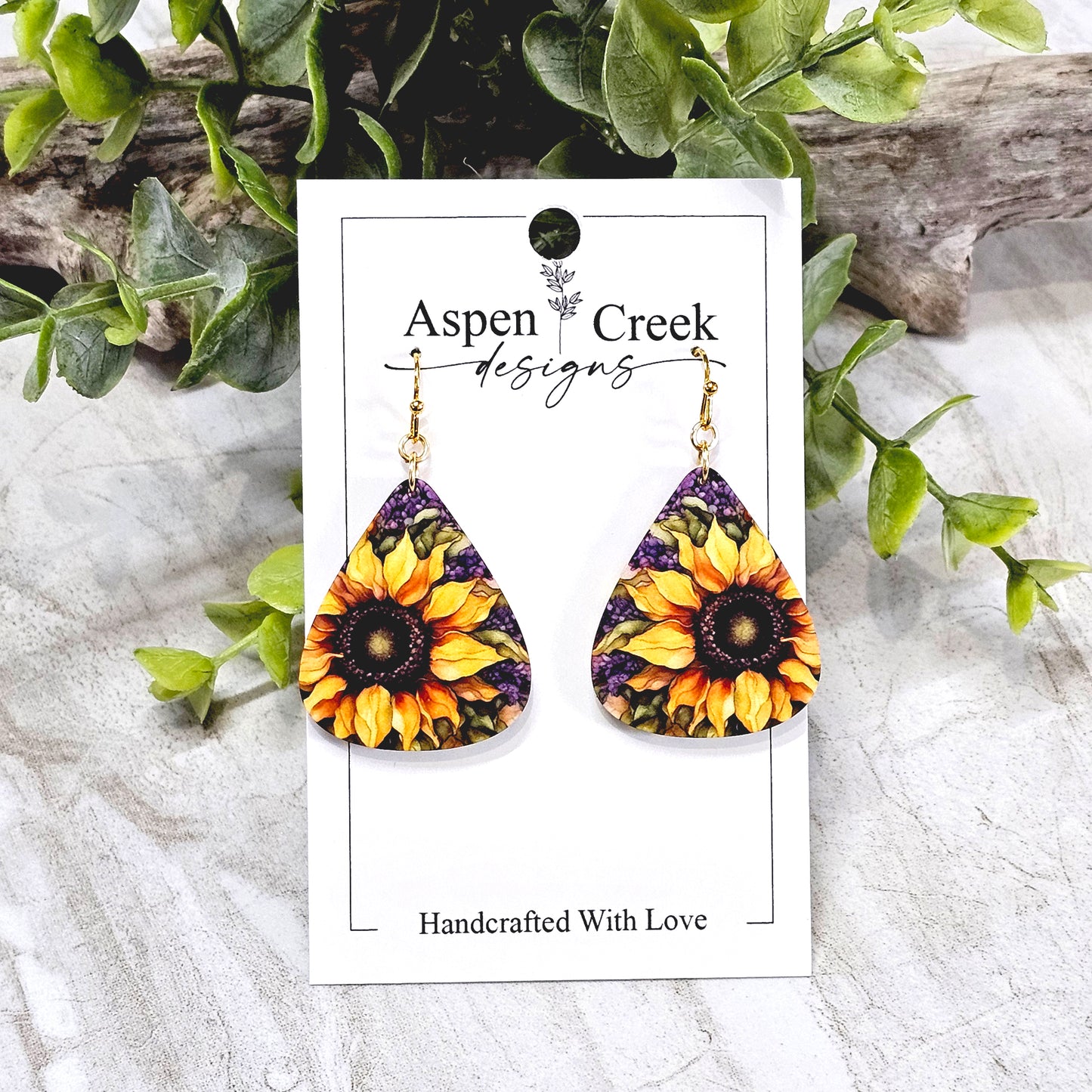 Sublimation Earrings- Botanicals 240-a