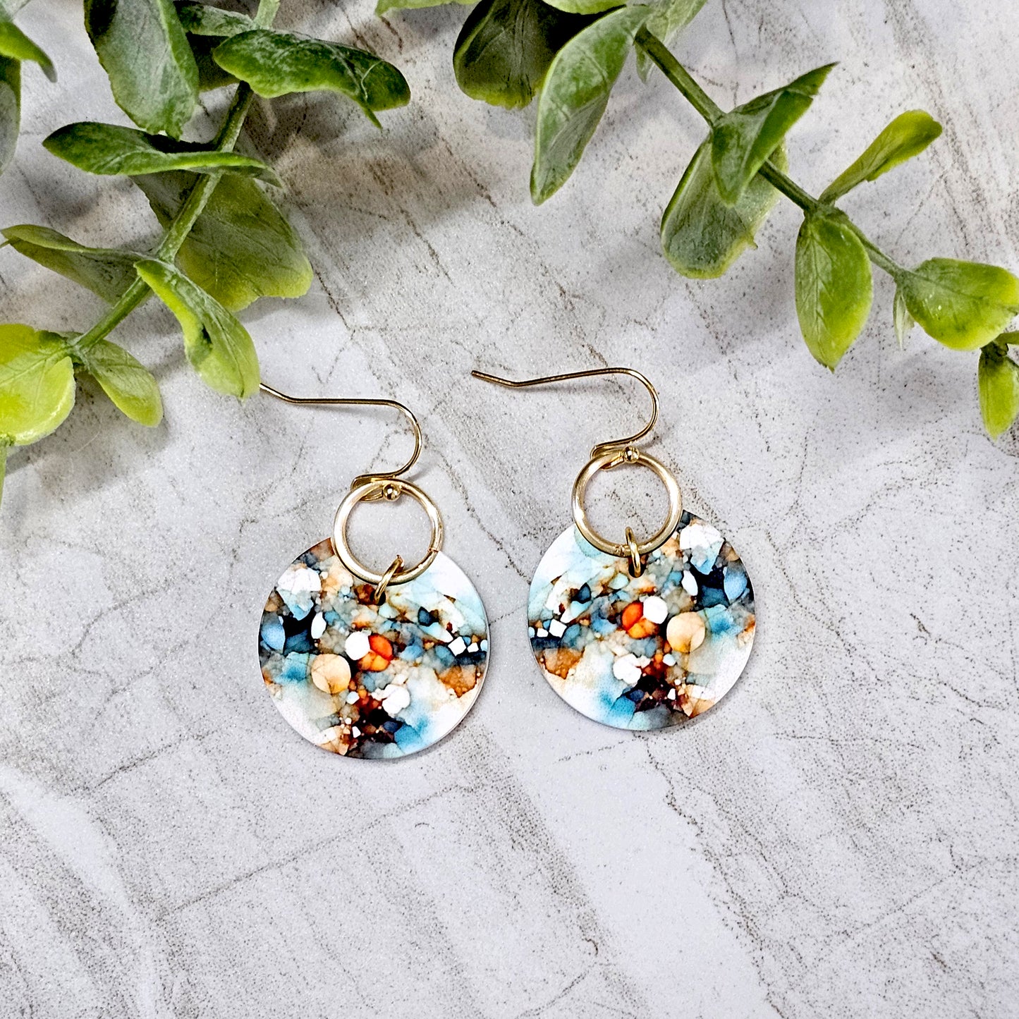 Sublimation Earrings- Abstract- 247-a