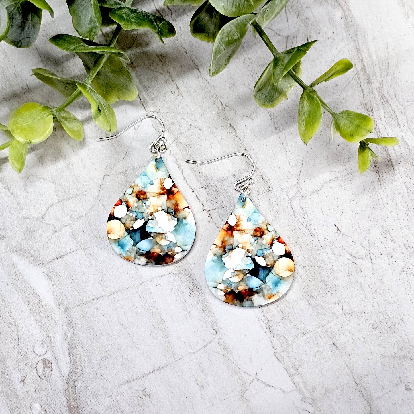 Sublimation Earrings- Abstract- 247-b