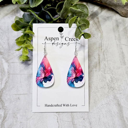 Sublimation Earrings Abstract-25a