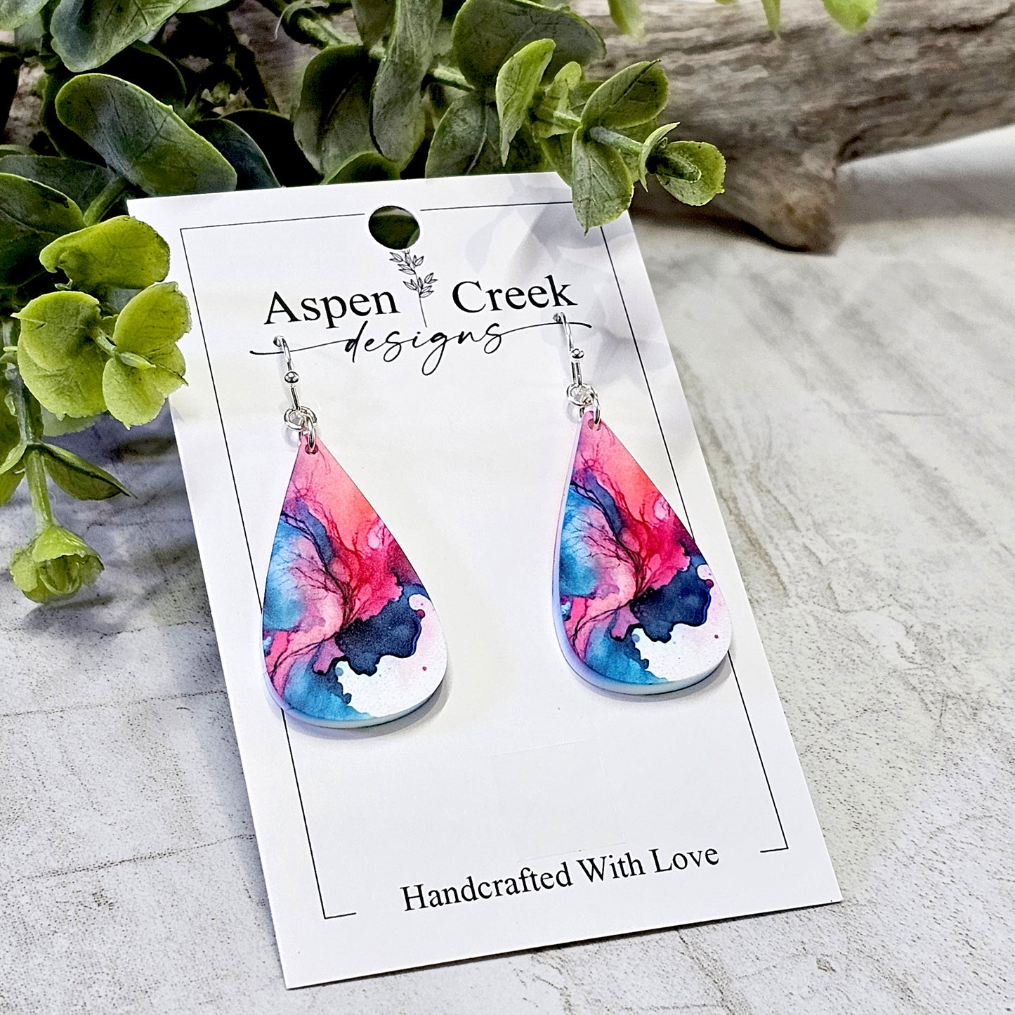 Sublimation Earrings Abstract-25a