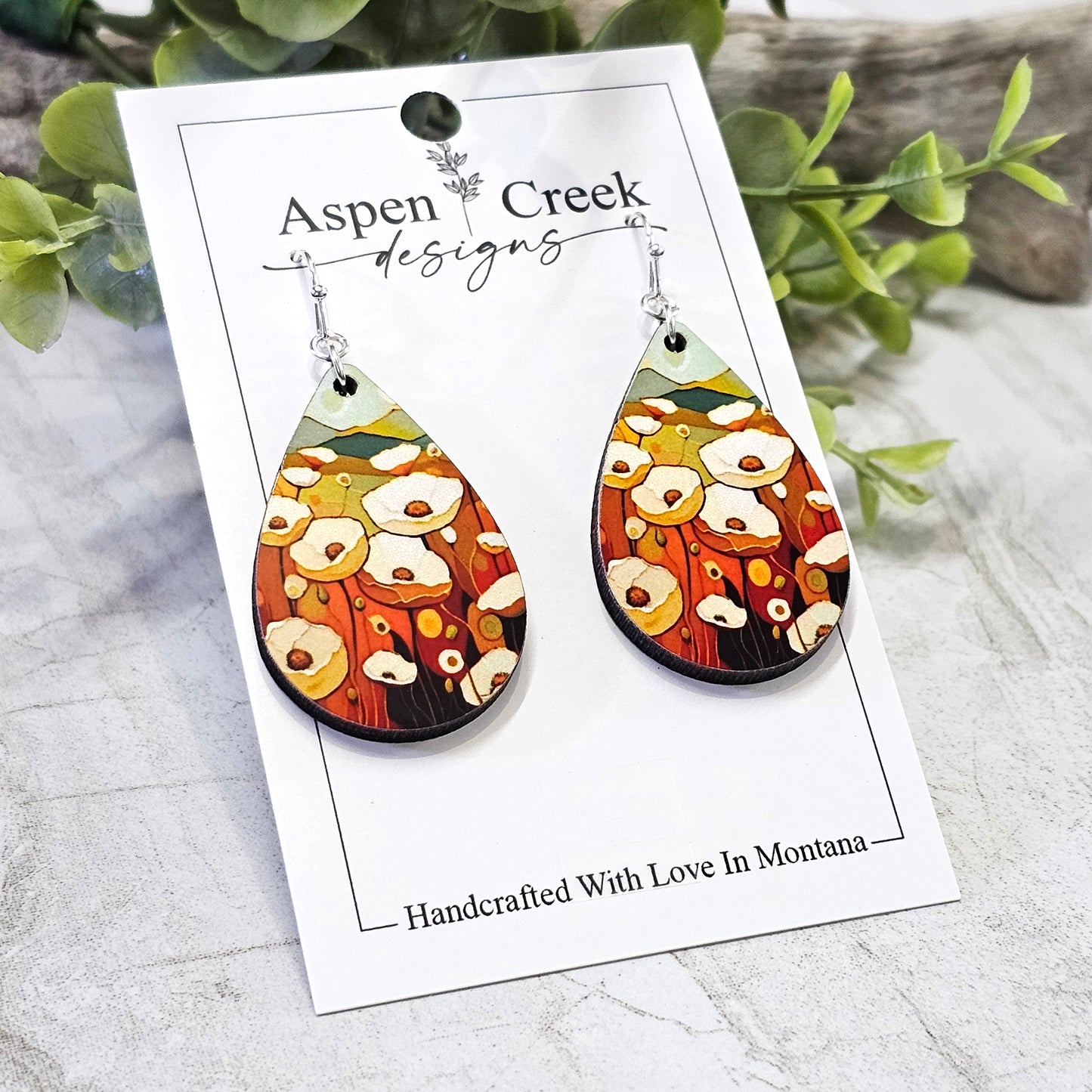 Sublimation Earrings- Abstract-28a