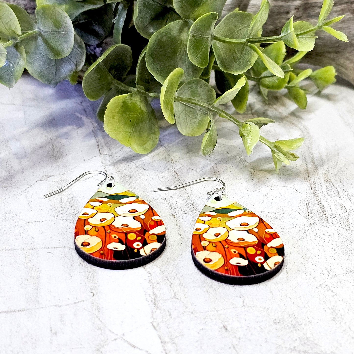 Sublimation Earrings- Abstract-28a