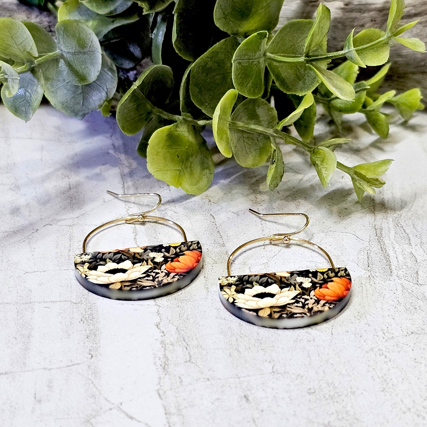 Sublimation Earrings -Botanical -36a