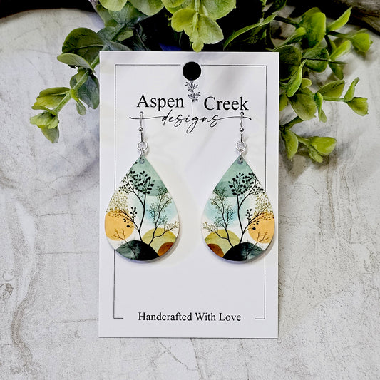 Sublimation Earrings Botanical -37a