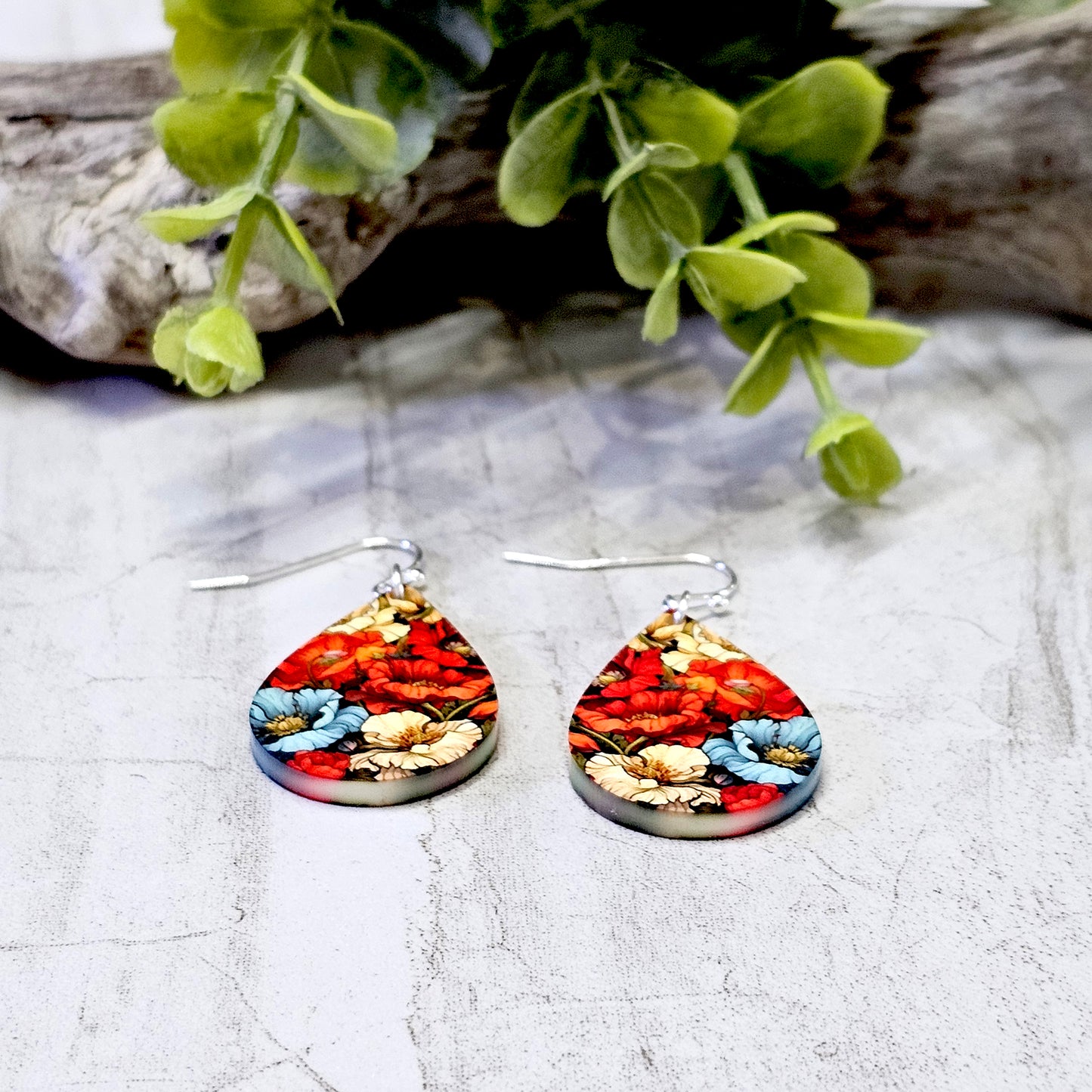 Sublimation Earrings Botanical -40a