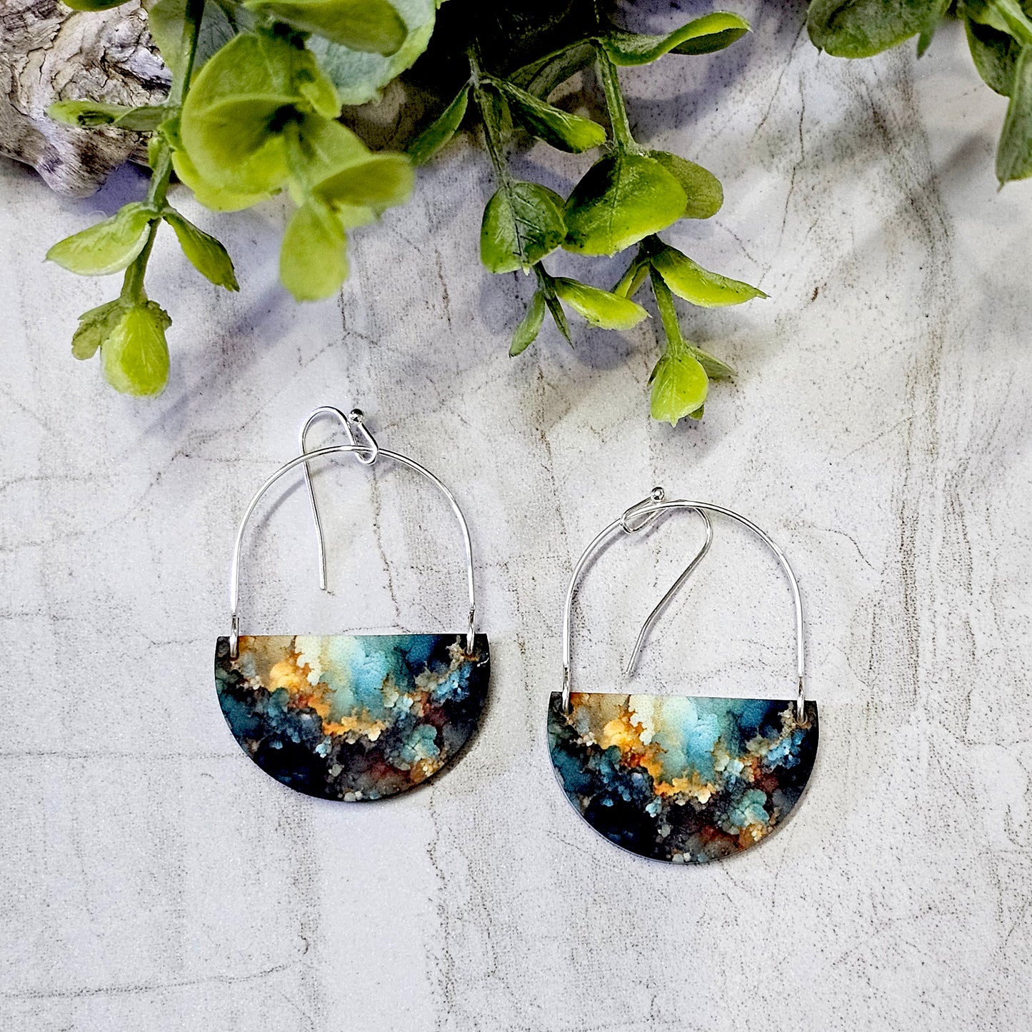 Sublimation Earrings -Abstract -44a