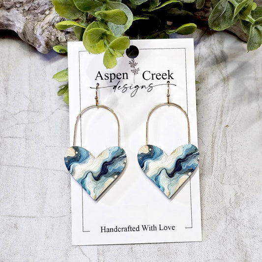 Sublimation Earrings -Abstract-46a