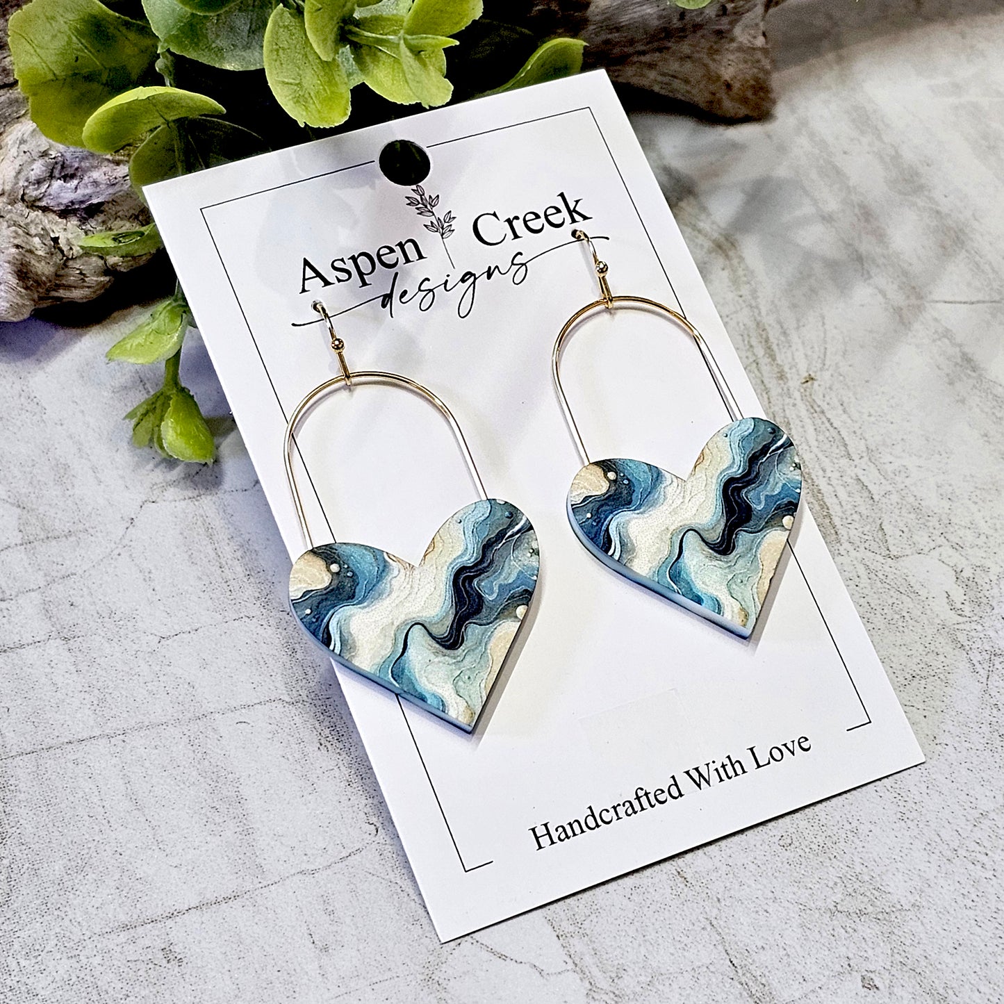 Sublimation Earrings -Abstract-46a