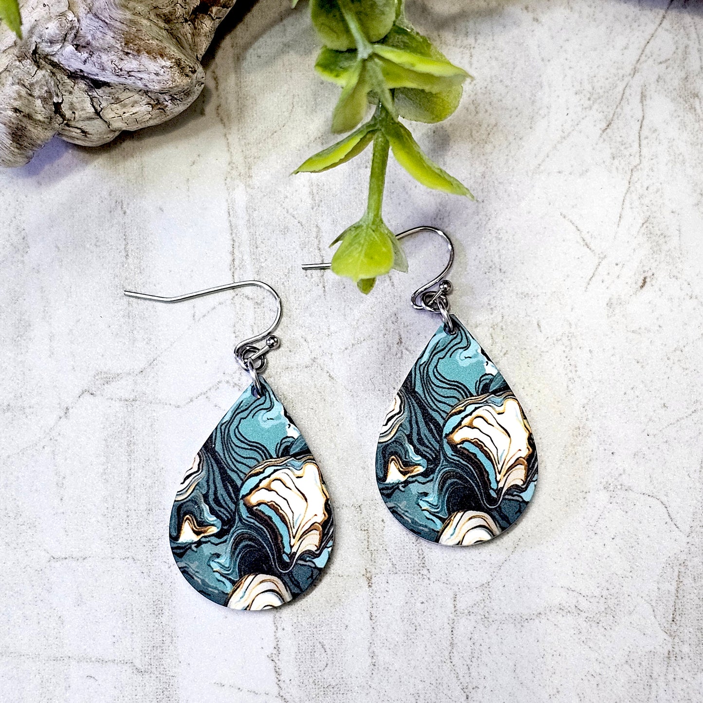 Sublimation Earrings Abstract -53a