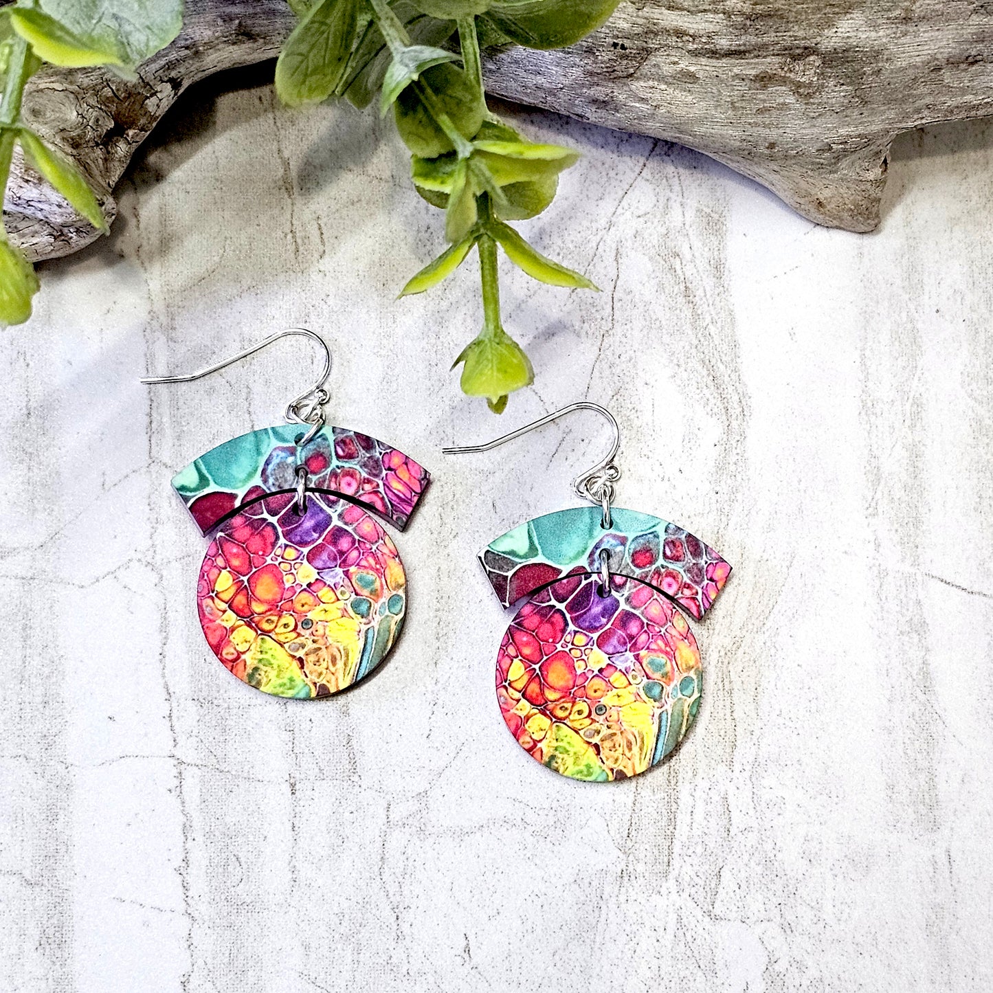 Sublimation Earrings -Abstract-59b