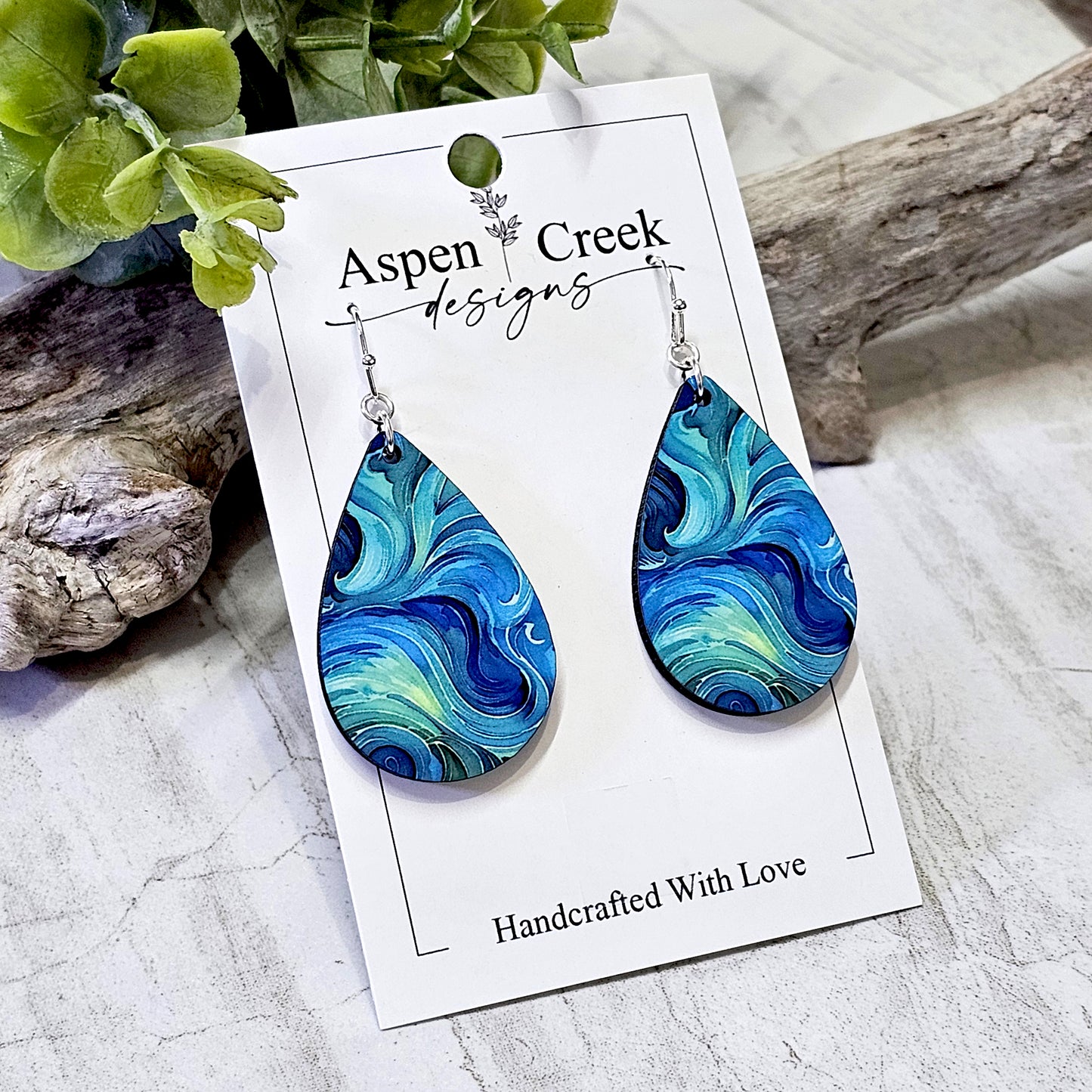 Sublimation Earrings- Abstract-62a