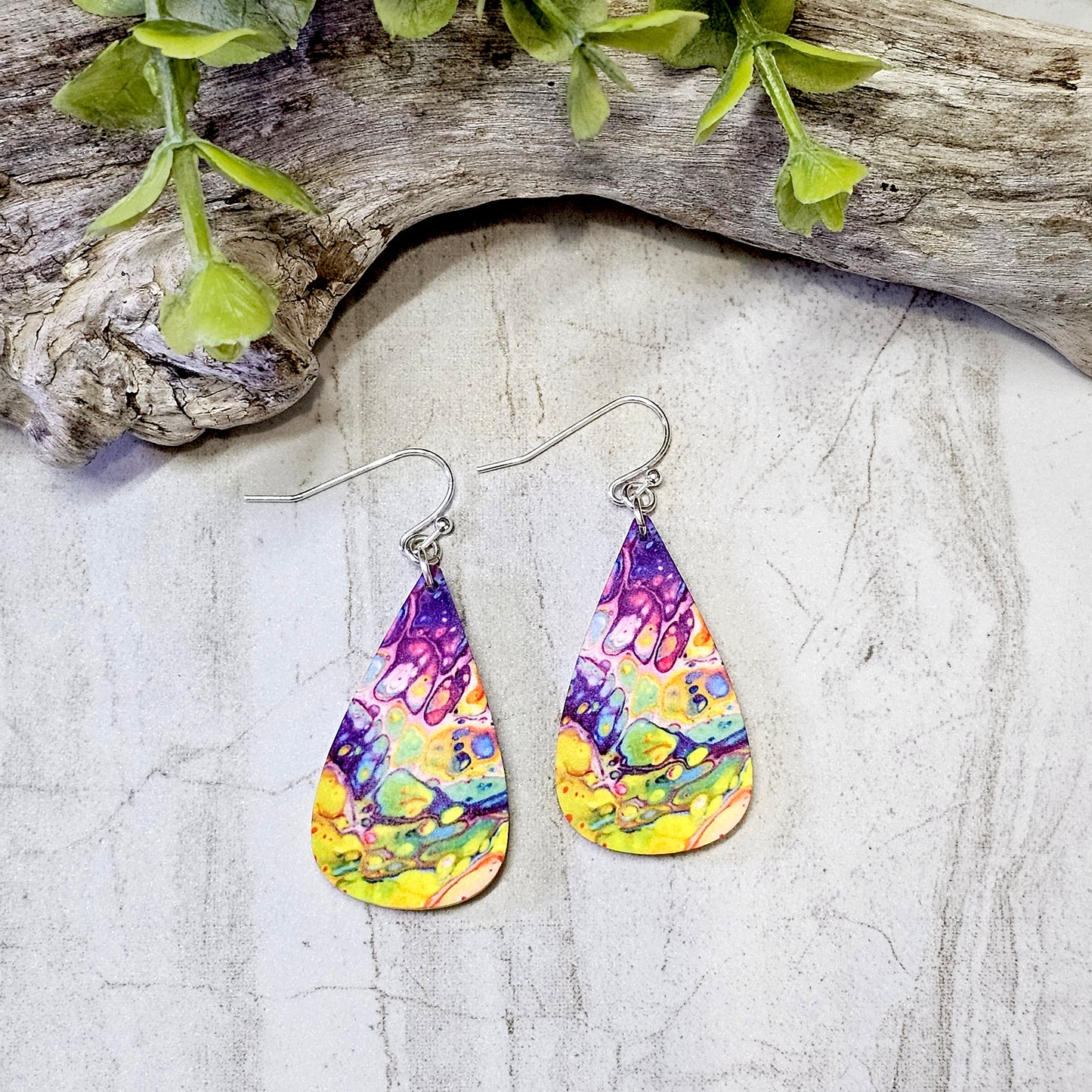 Sublimation Earrings Abstract-63a