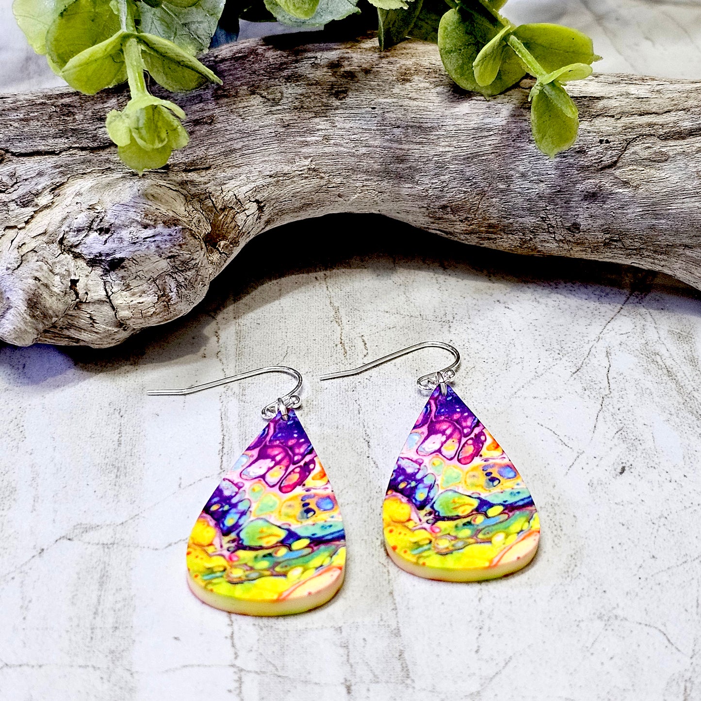 Sublimation Earrings Abstract-63a