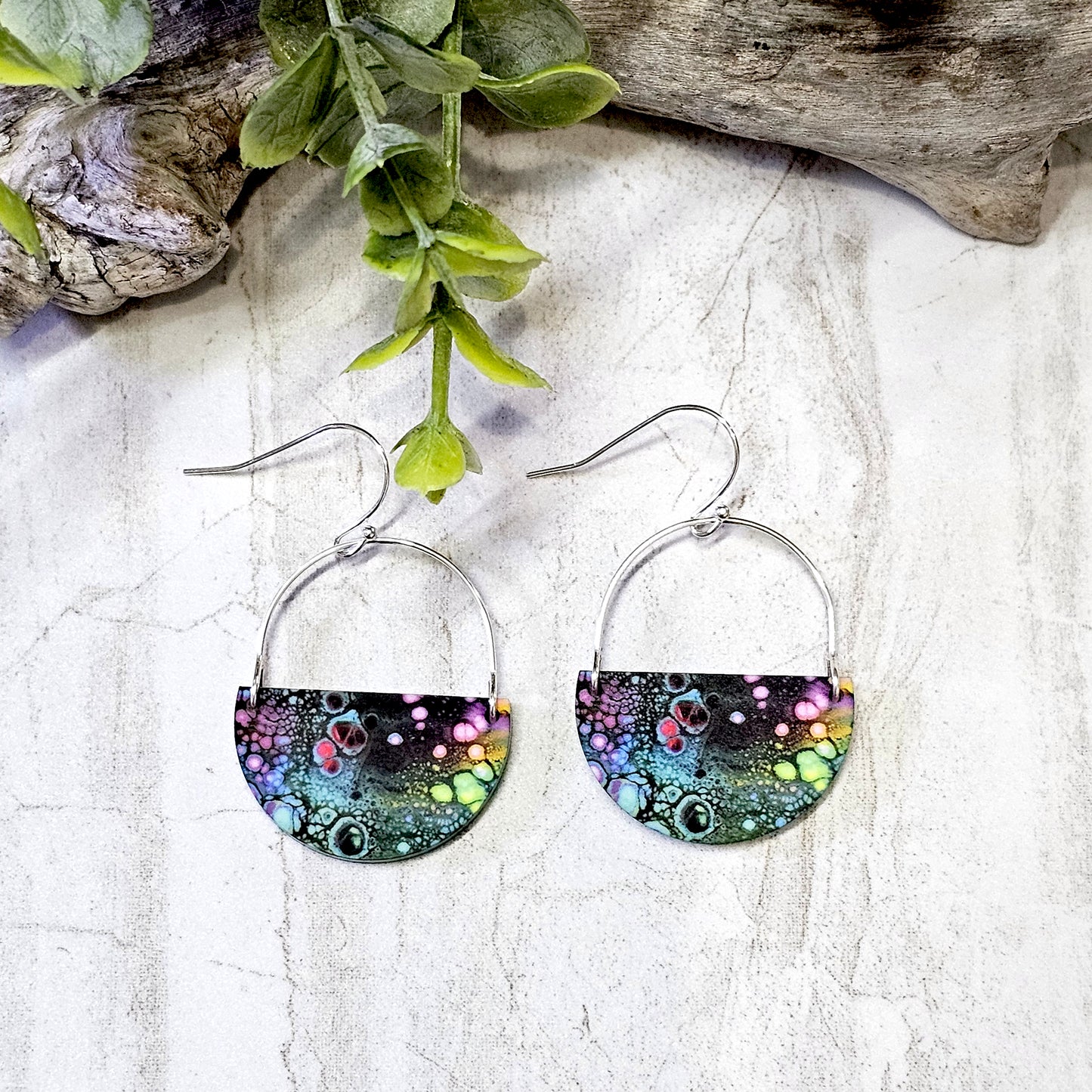 Sublimation Earrings -Abstract -65a