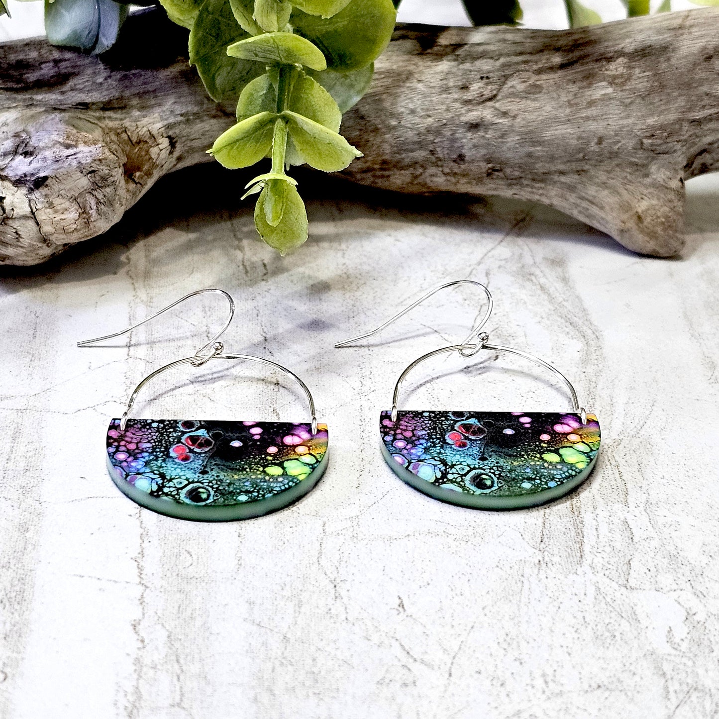 Sublimation Earrings -Abstract -65a