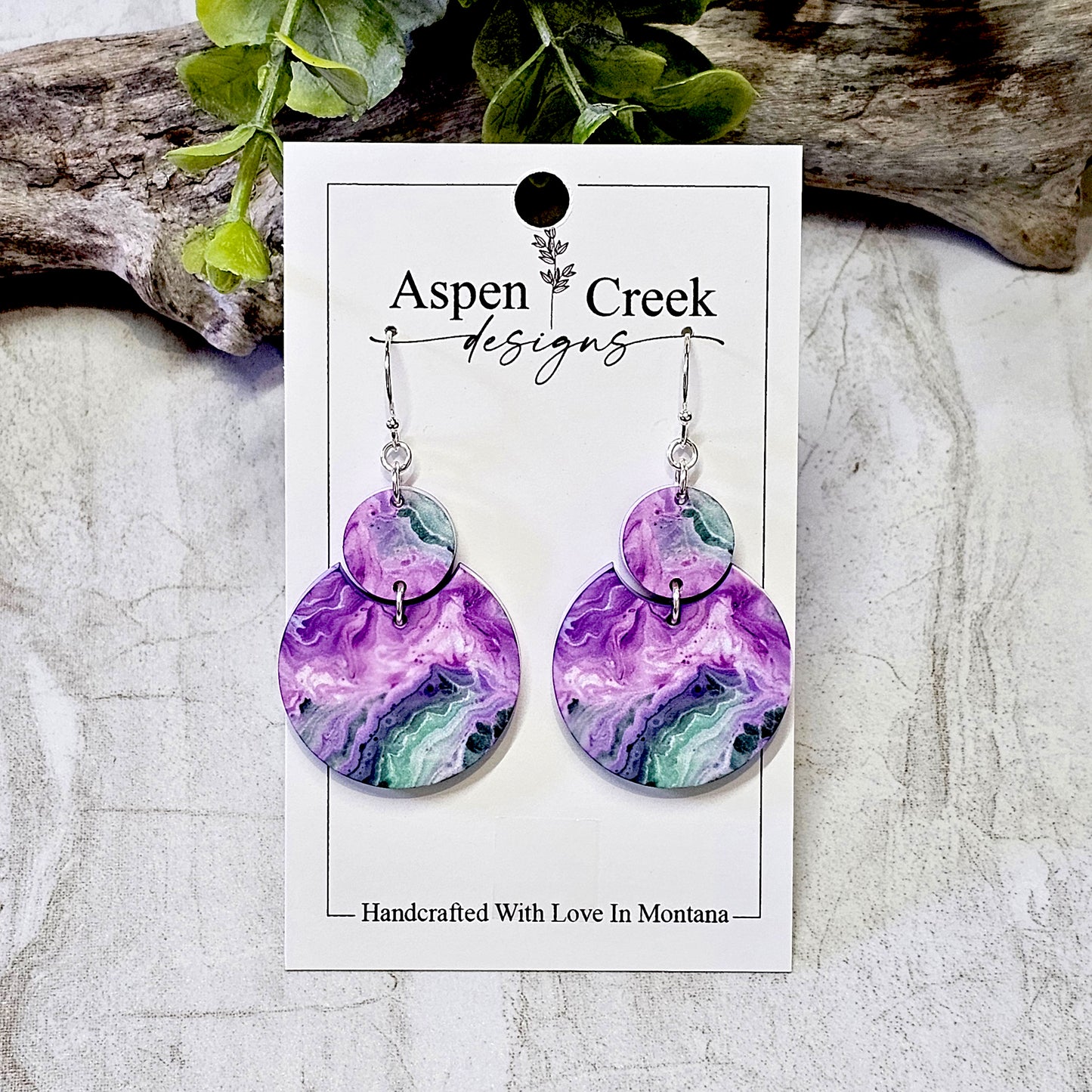 Sublimation Earrings- Abstract-72a